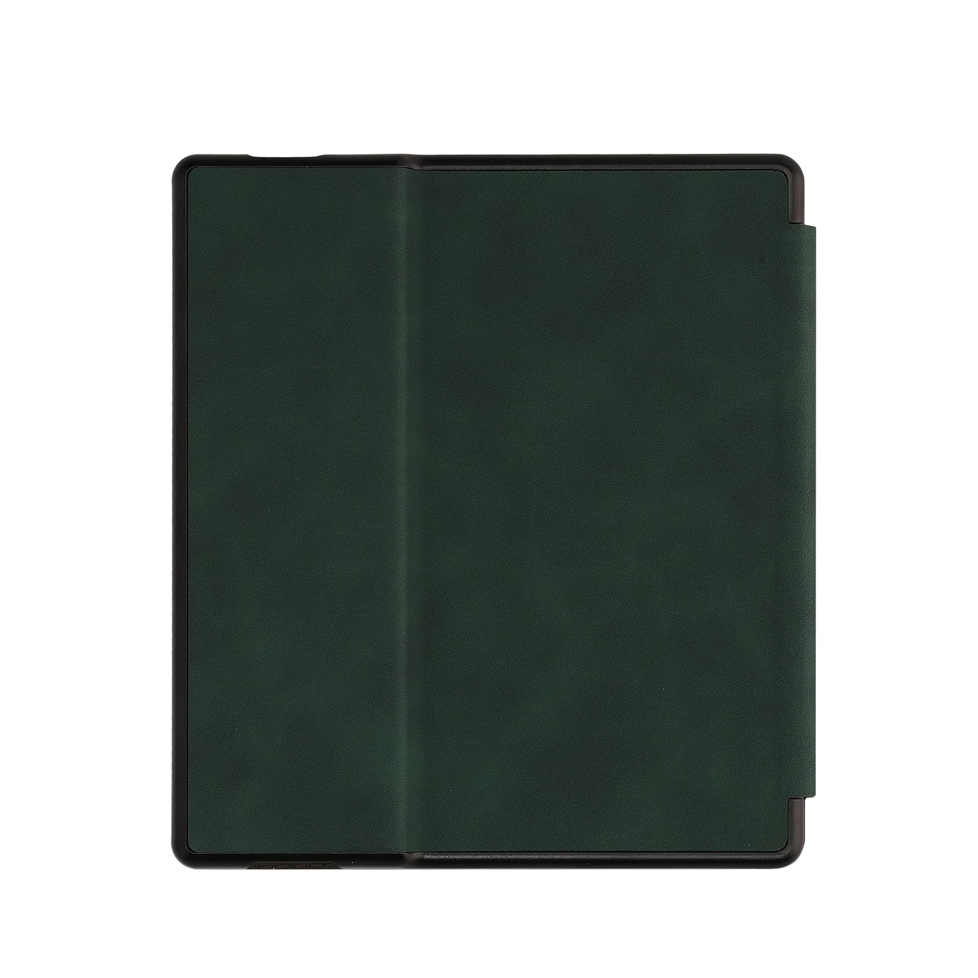 kwmobile Origami Case for Amazon Kindle Oasis 10th Generation - Premium Faux Nubuck Leather Cover with Magnetic Closure & Stand Function - Petrol Blue - Perfect for Reading, Traveling and Hands-Free Viewing