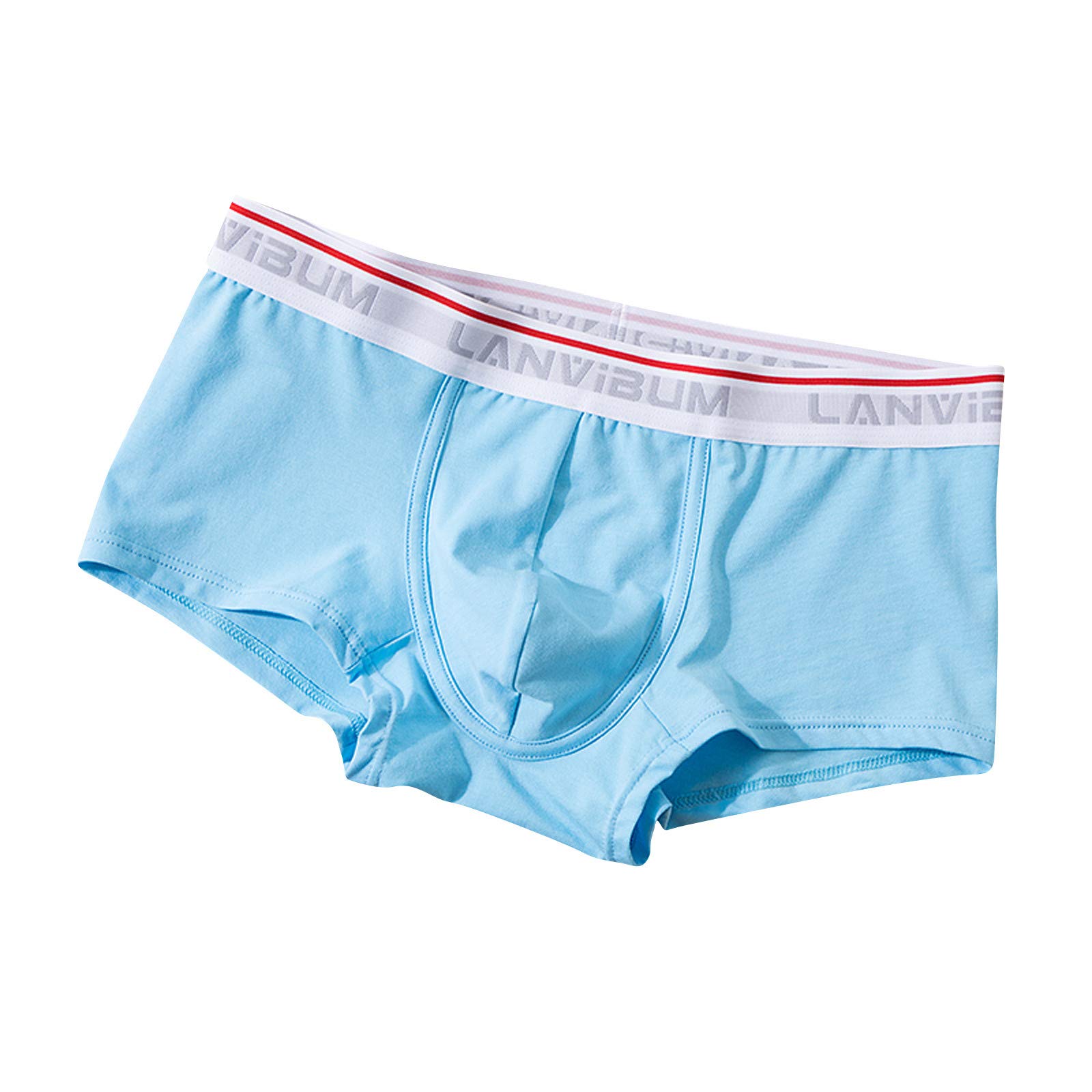 Breathable Cotton Boxer Briefs for Men - Soft Plush Underwear with Sexy Colors | Comfortable Daily Wear & Gym Workout Underpants