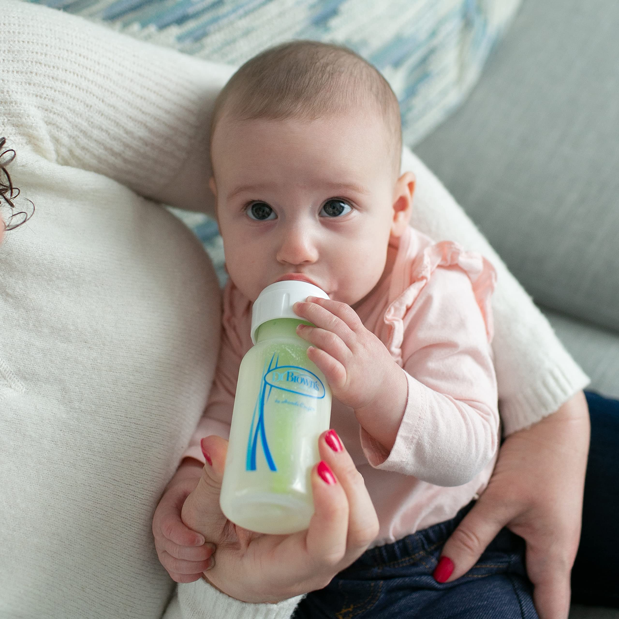Dr. Brown’s Natural Flow® Options+™ All-in-One Baby Bottle Gift Set - BPA-Free, Anti-Colic, Newborn Feeding Essentials for Breastfed & Formula Fed Babies - Perfect Baby Shower Gift & Travel Feeding Kit