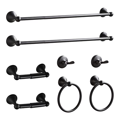 8 Pcs Matte Black