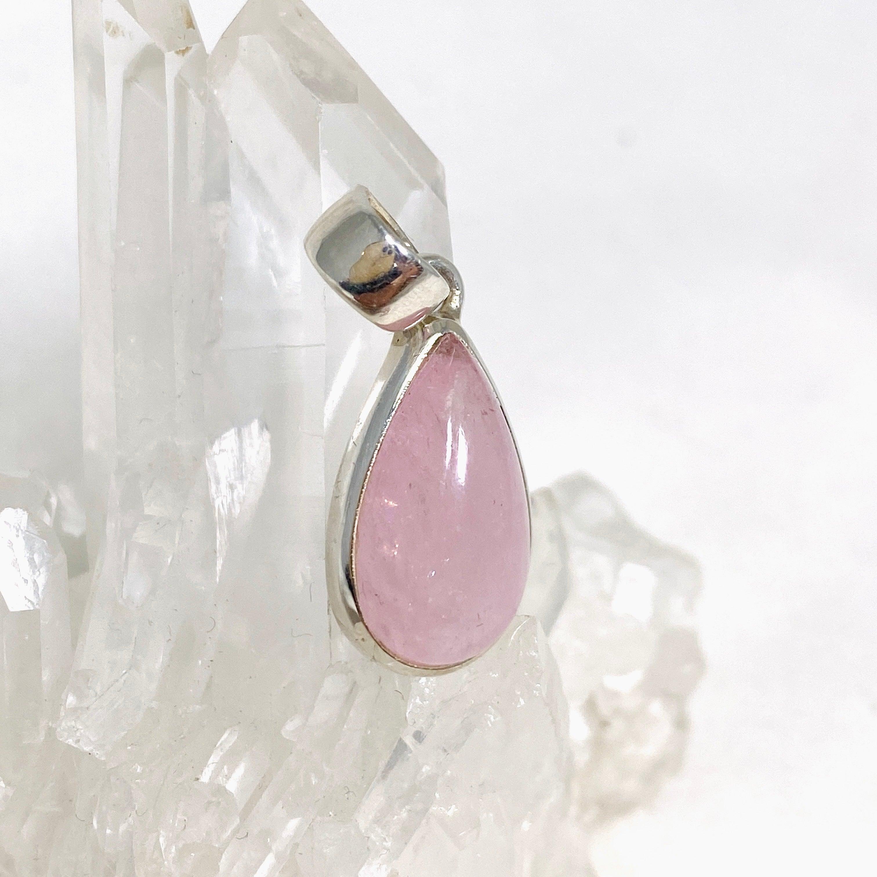 Morganite Teardrop Pendant Necklace - 14K Rose Gold Gemstone Jewelry for Women - Perfect for Valentine's Day, Anniversary & Special Occasion Gifts