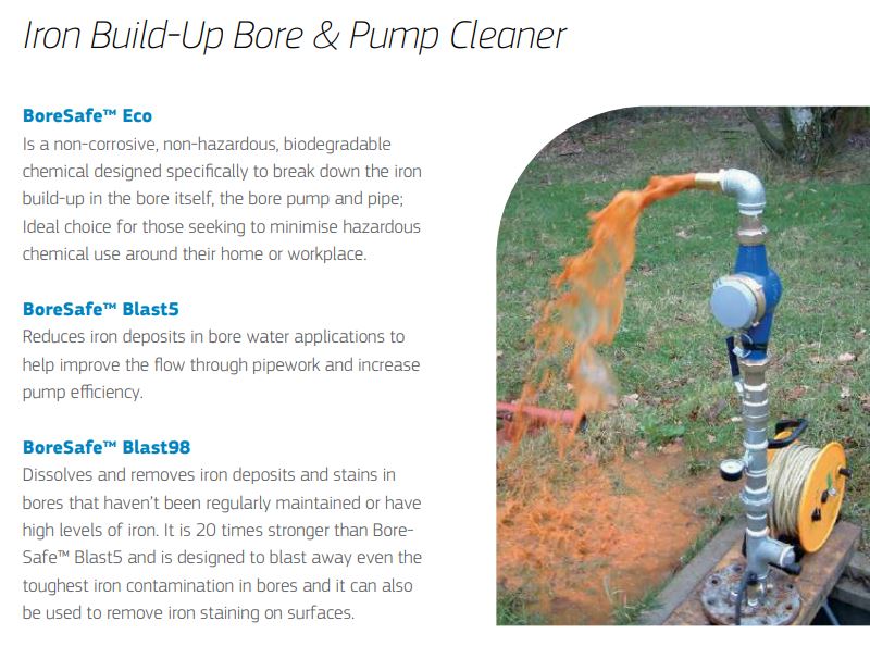 Puretec BoreSafe BE BLAST98 Extra Strong Iron Removal Granules for Well Water - Effective Iron Build Up Cleaner for Pipes, Pumps & Water Systems