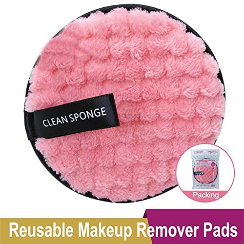 Biodegradable Makeup Remover Pads - Reusable & Eco-Friendly Facial Cleansing Pads for Sensitive Skin (2 Pack) - Perfect for Travel, Daily Skincare & Makeup Removal Routine