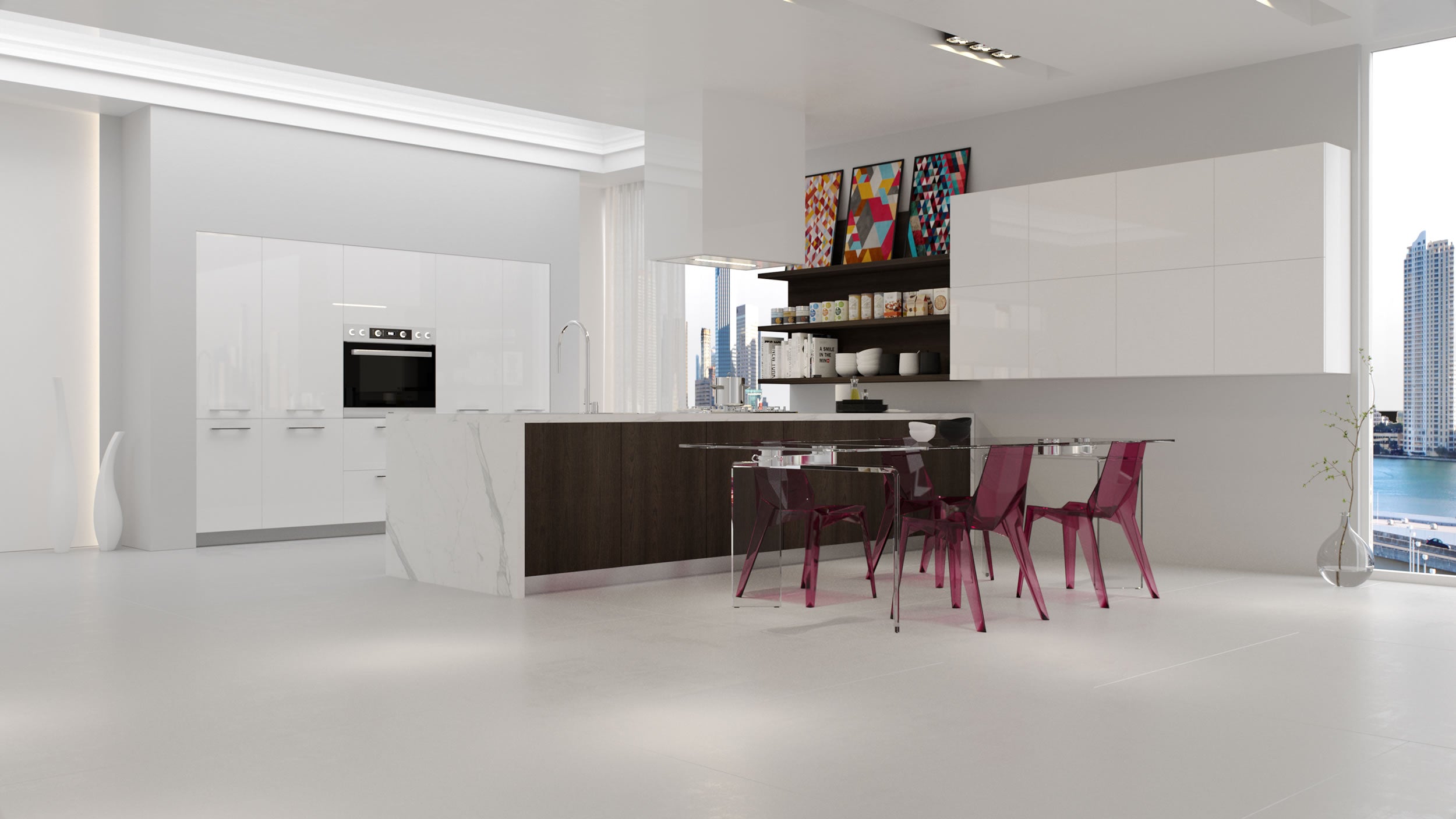 Modern Barcelona Line Kitchen Cabinets - Stylish & Durable Storage for Home & Restaurant Use - Perfect for Kitchen Remodeling & Organization