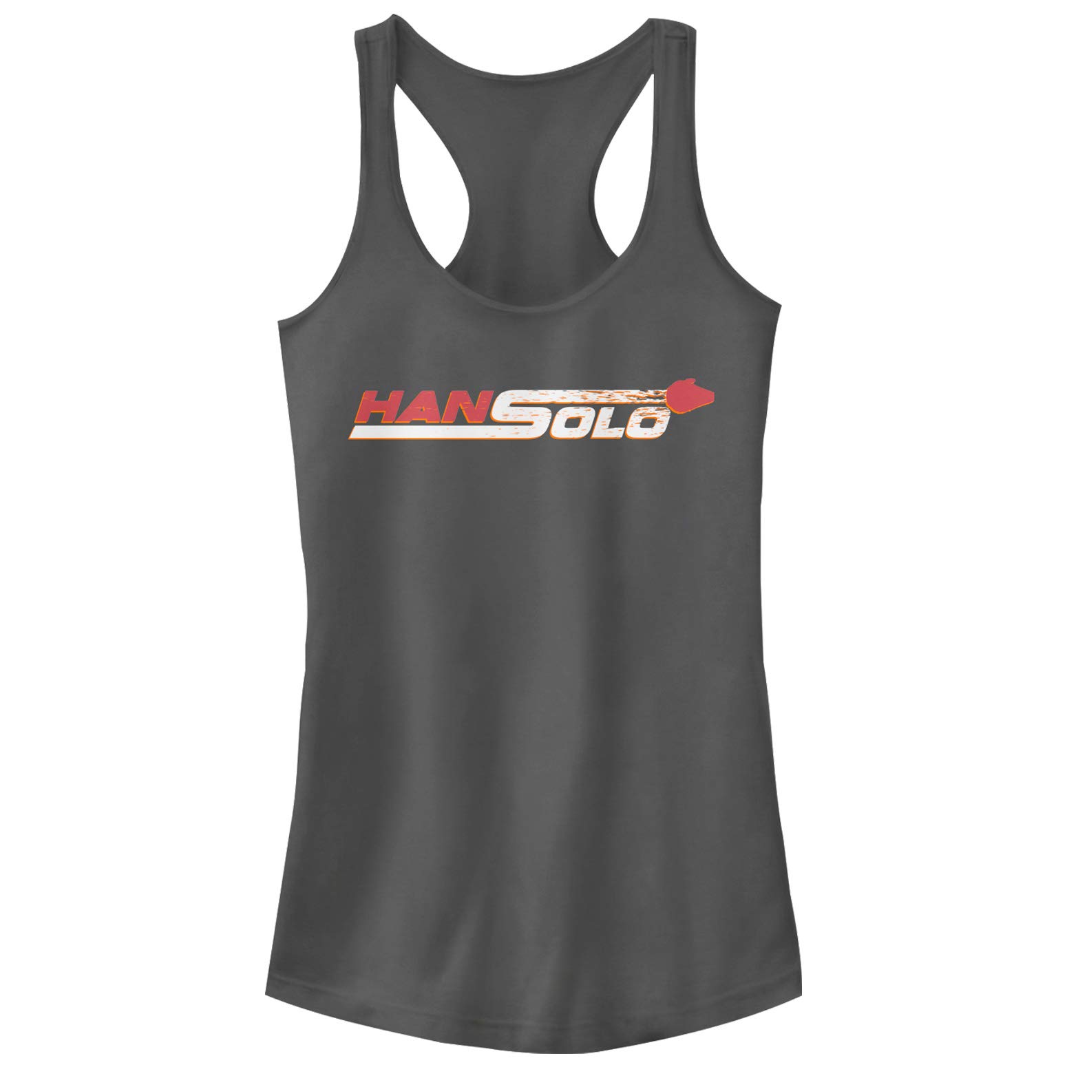Star Wars Millennium Falcon Racerback Tank Top for Juniors - Solo Movie Inspired Fashion - Perfect for Cosplay, Fan Events & Everyday Wear