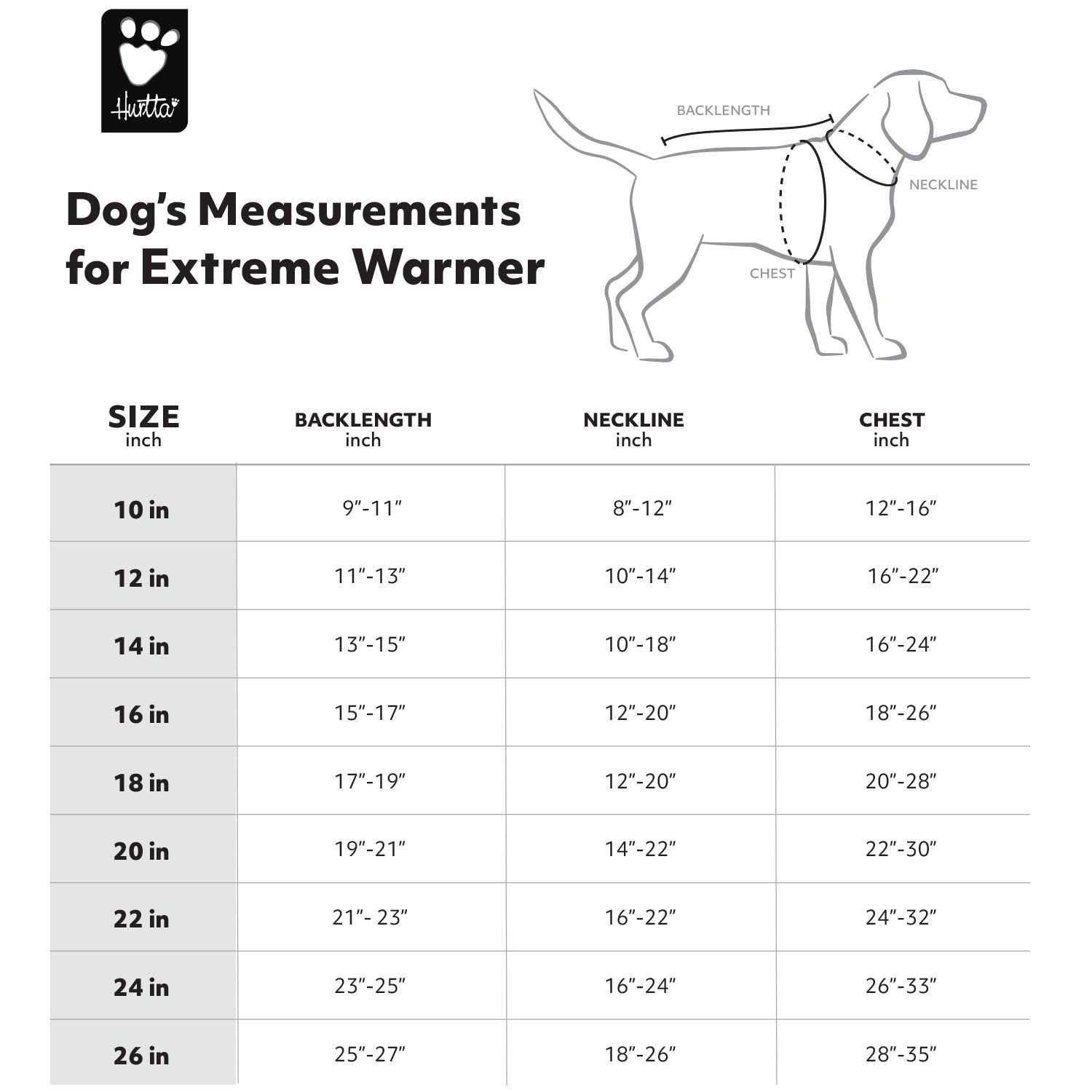 Hurtta Extreme Warmer 2 Winter Dog Coat - Insulated Waterproof Dog Jacket for Cold Weather, Reflective Safety Vest, Size 24 inch (60cm) in Lingon Red - Perfect for Winter Walks, Hiking & Outdoor Adventures
