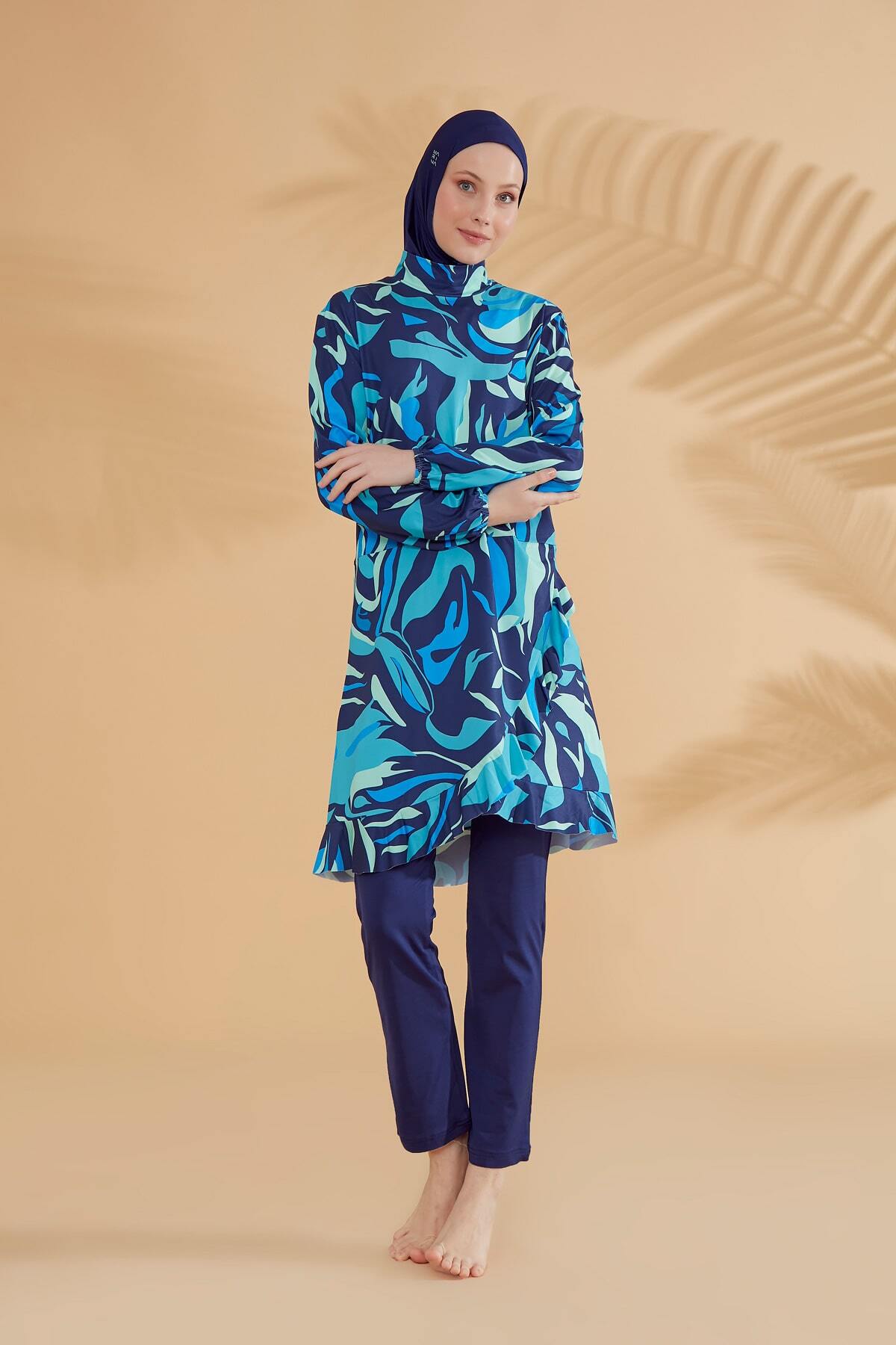 Ozge Burkini Swimwear Set - Premium Full Coverage Islamic Modest Swimwear for Women - Perfect for Beach, Pool & Water Sports