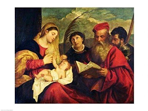 Titian's Madonna & Child Poster Print - 36 x 24 Inches Large Wall Art - Perfect for Home Decor, Office, or Classroom Inspiration