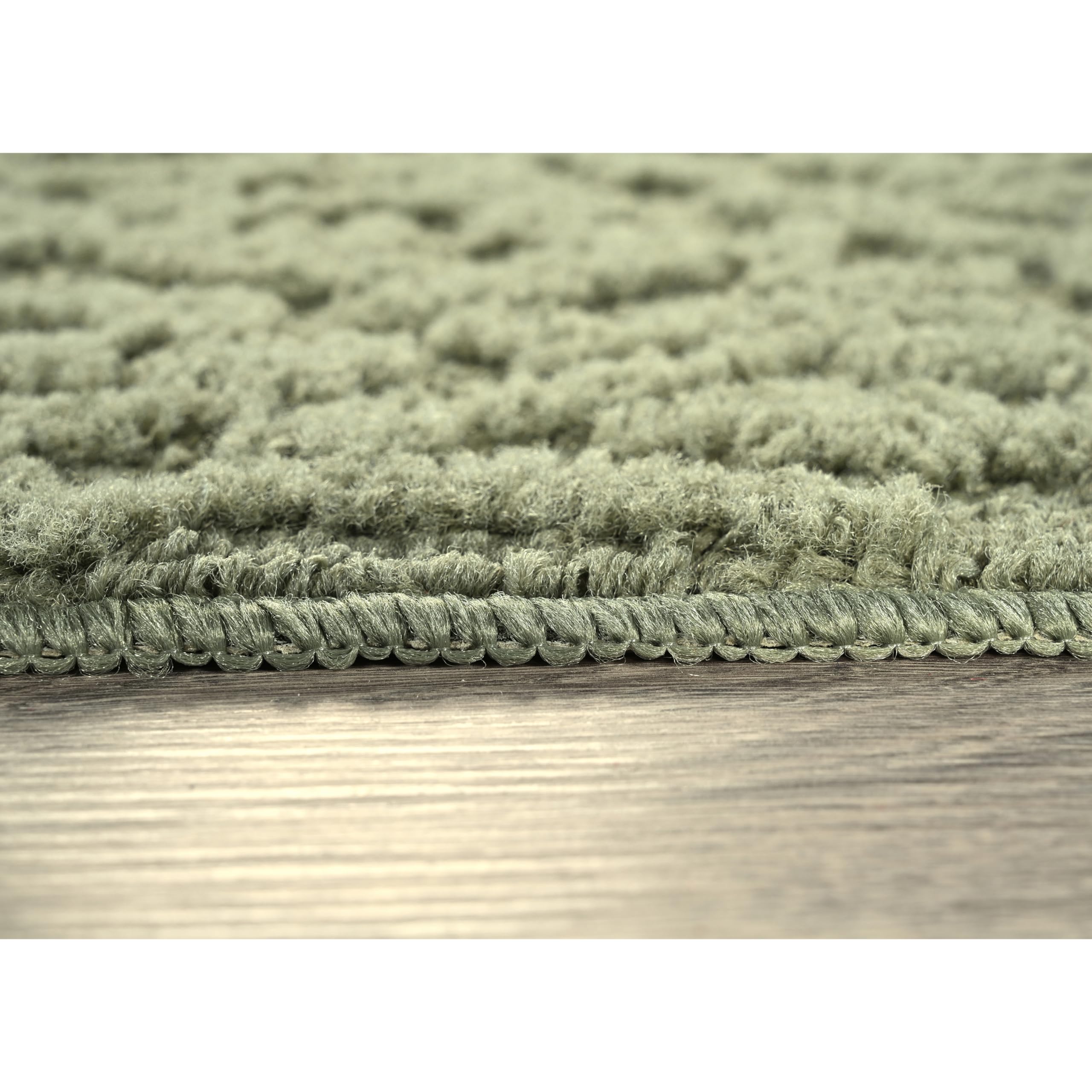 Garland Rug Ivy Area Rug 9x12 Feet - Soft Sage Green Indoor Rug for Living Room, Bedroom, Dining Room - Non-Slip, Stain Resistant, Easy to Clean - Perfect for Home Decor & High Traffic Areas