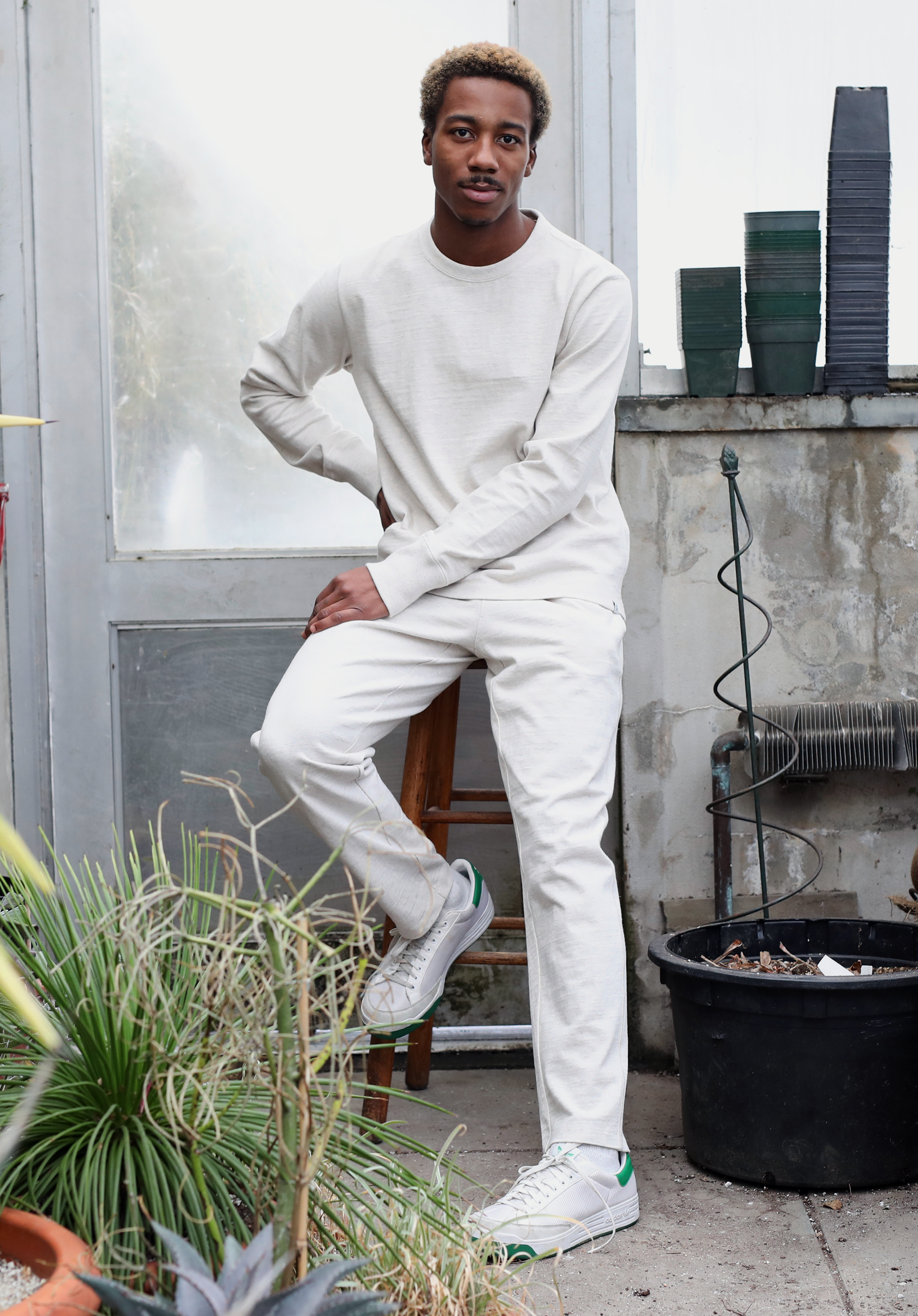 Premium Max Lounge Shirt in Soft Oatmeal Heather - Comfortable Relaxation Wear for Home, Travel & Casual Outings