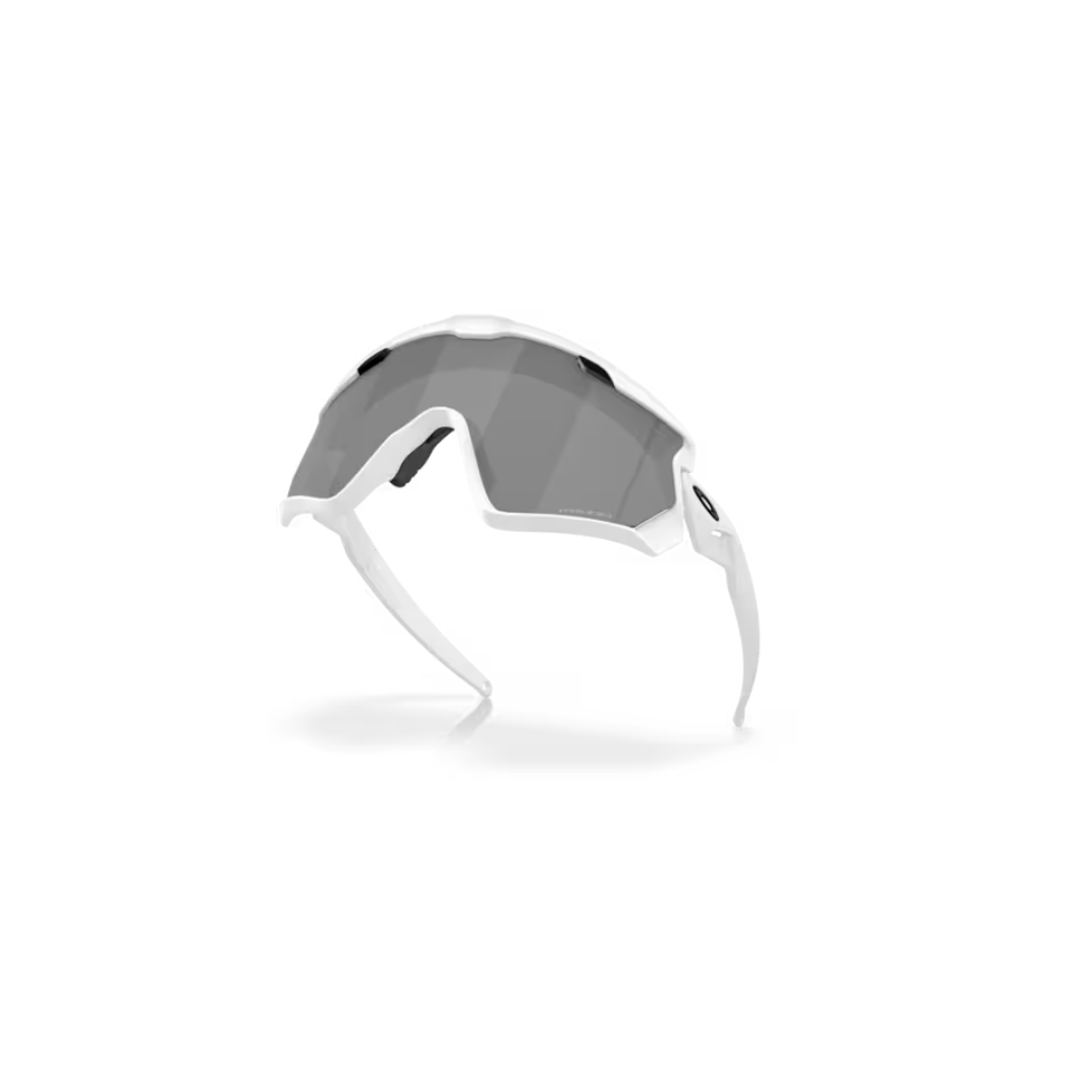 Oakley Wind Jacket 2.0 - Matte White with Prizm Black Lens - Model 0OO9418 941830 - Lightweight Windproof Cycling & Running Sunglasses for Outdoor Sports