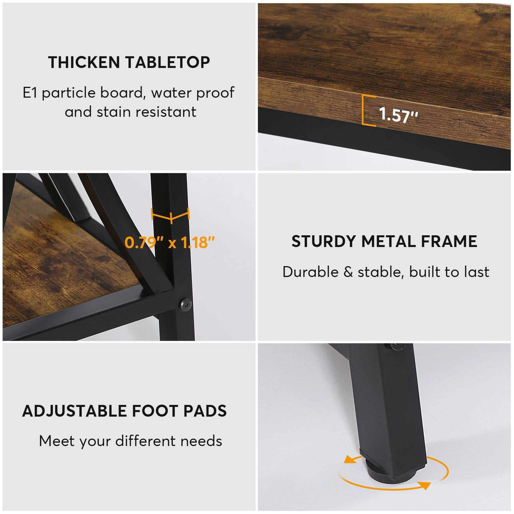 2 Tier Console Table - 70.9