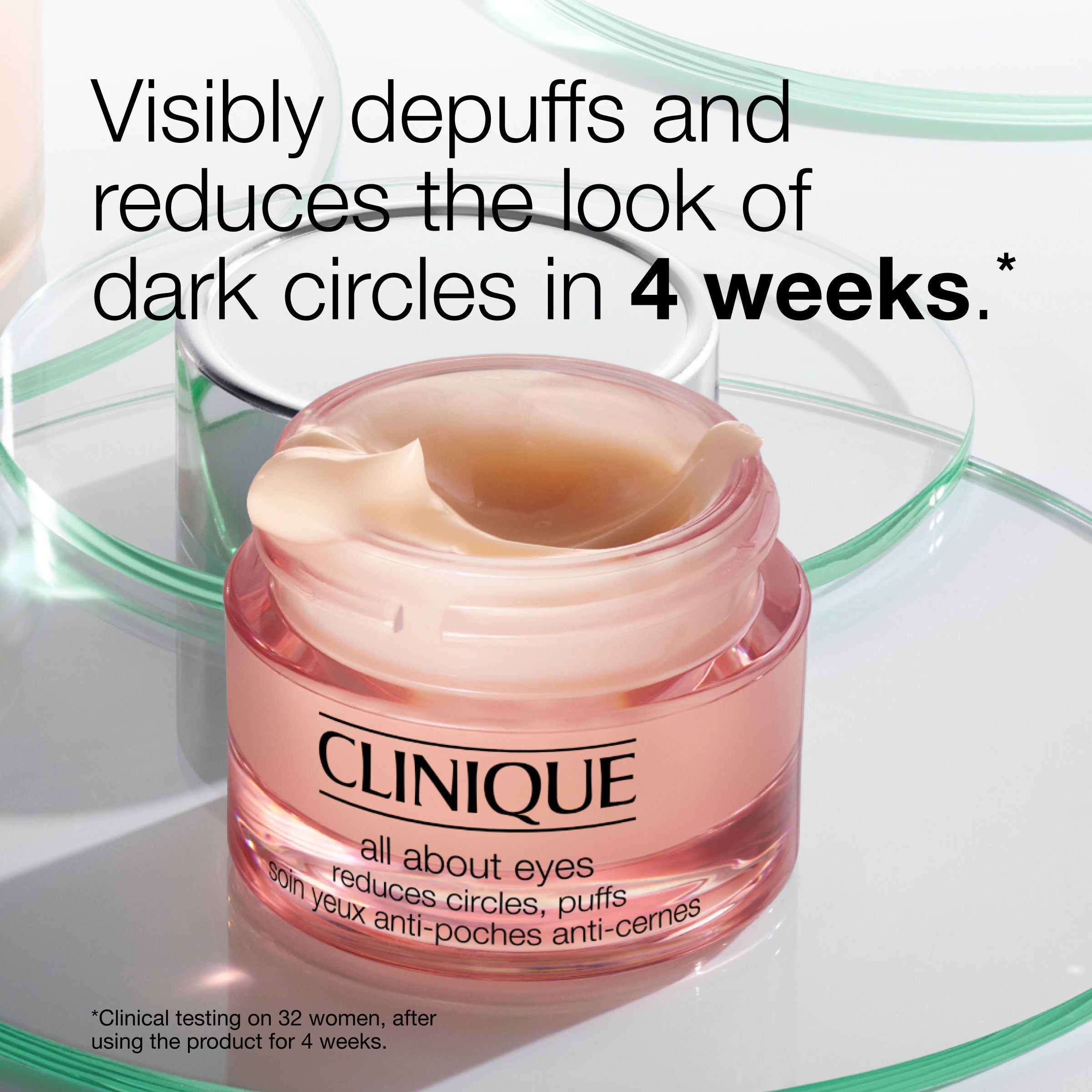 Clinique All About Eyes Rich Eye Cream - Dark Circle & Puffiness Reduction for Bright, Refreshed Eyes | Day & Night Moisturizer for Women & Men