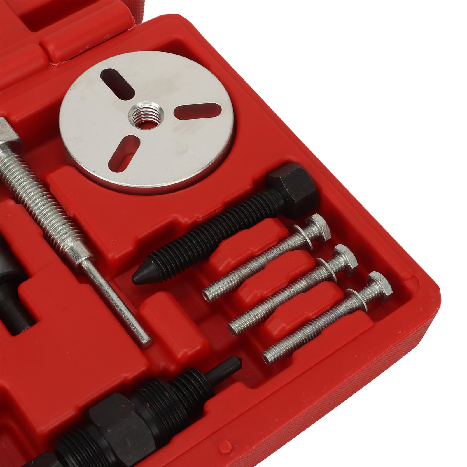 13PCS Carbon Steel Clutch Hub Puller Set - Heavy Duty AC Compressor Clutch Removal Tool Kit for Automotive Repair | Perfect for DIY Mechanics & Professional Technicians | Ideal for AC System Maintenance & Clutch Replacement
