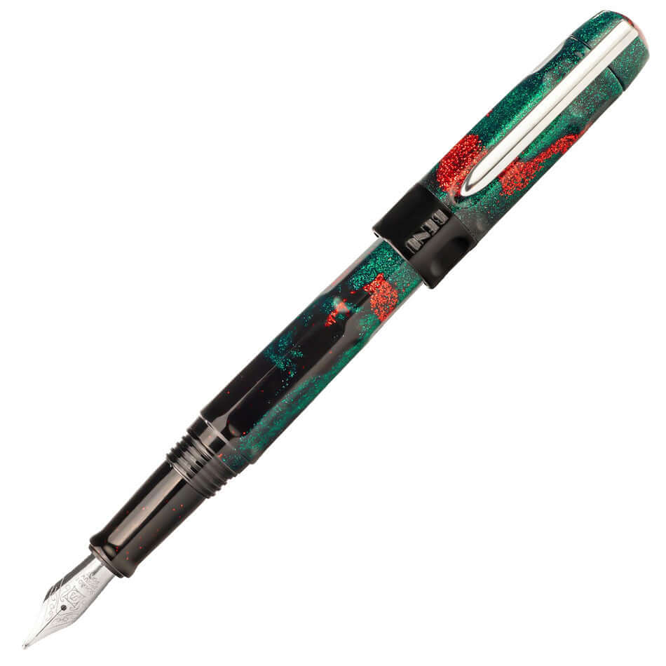 Premium Benu Talisman Fountain Pen with Dragon's Blood Resin - Elegant Writing Instrument for Calligraphy, Journaling & Gift Giving