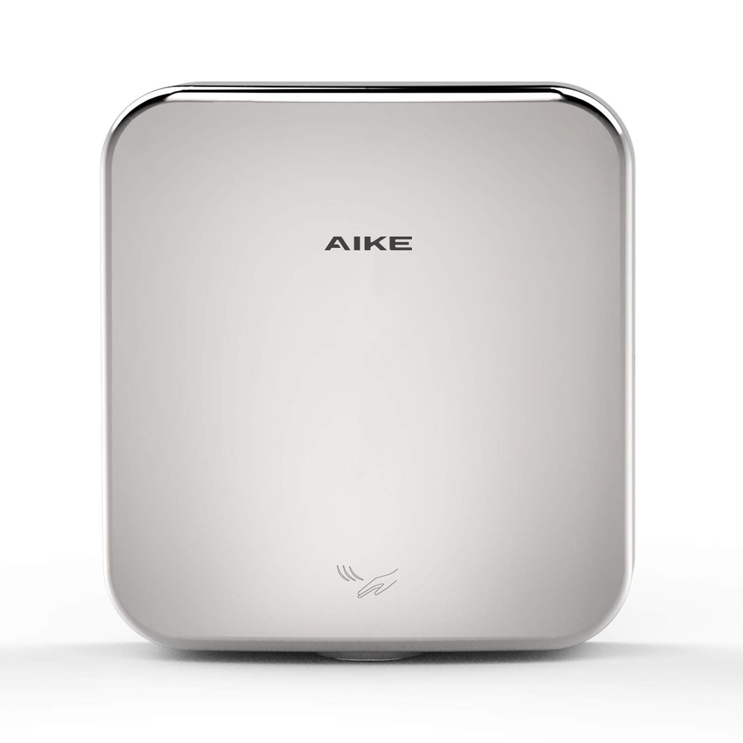 AK2800C Heavy Duty Jet Cube High Speed Hand Dryer - 110V 1400W Commercial Bathroom Hand Dryer with Polished Stainless Steel Cover | Ideal for Restaurants, Hospitals, Schools & Public Restrooms
