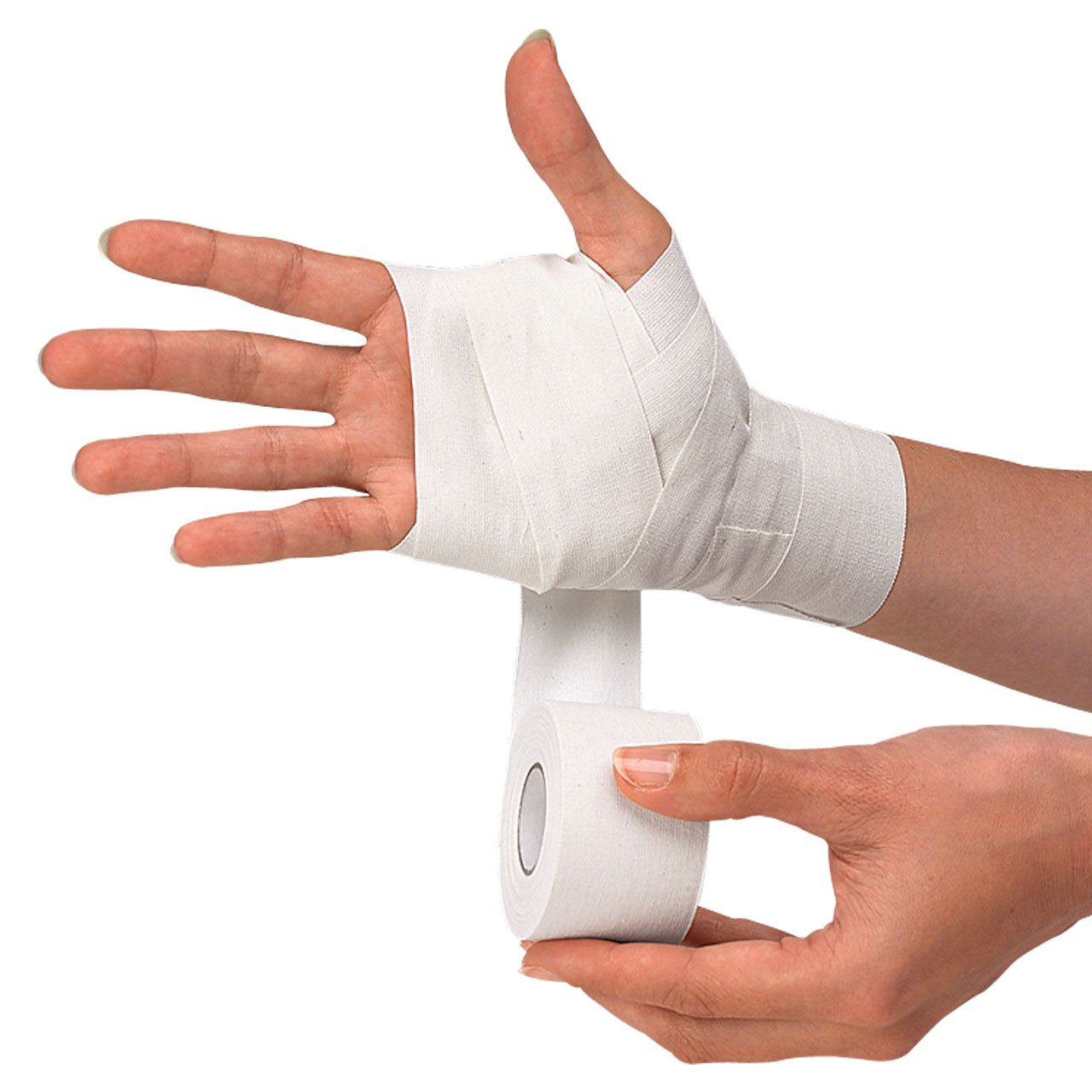 Mueller M-Tape 2 Inch x 15 Yard White Athletic Tape - Perfect for Sports Injuries, First Aid, and Joint Support