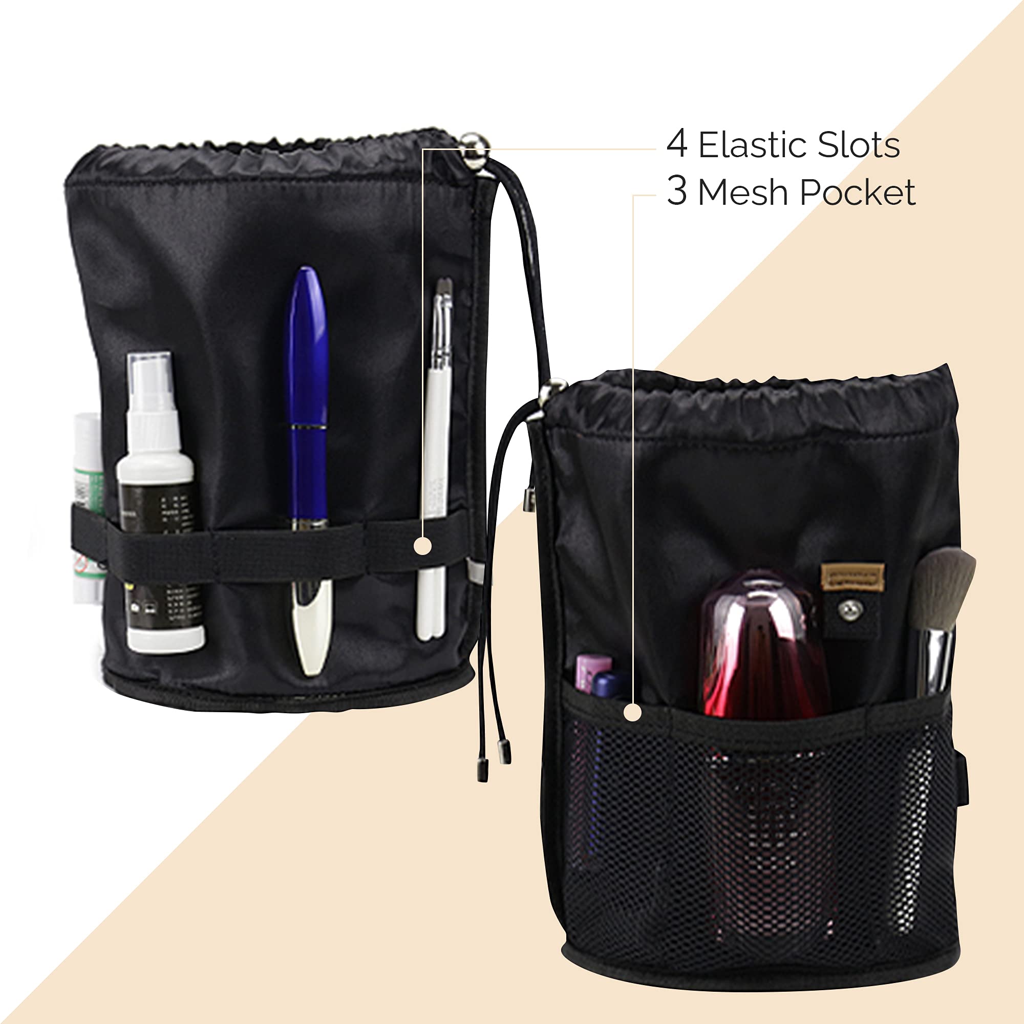 Large Makeup Bag for Women - Waterproof Cosmetic Organizer Travel Case with Multiple Pockets, Skincare & Toiletry Storage - Perfect for Travel, Gym, Home & Office Organization