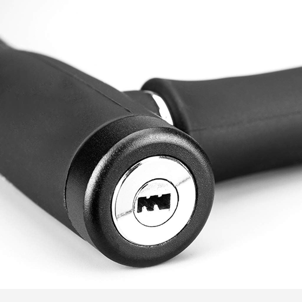 Cerraduras de Bicicleta Antirrobo Portátil 780mmx20mm para Montaña y Exterior - Ideal para Ciclismo Urbano, Viajes y Estacionamiento en la Calle (Color Negro)