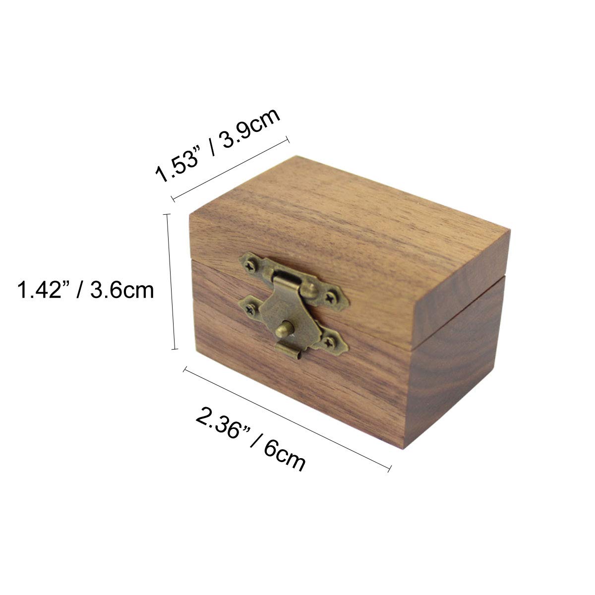 Handcrafted Rustic Walnut Wood Engagement Ring Box - Solid Wood Wedding Proposal Ring Storage Case - Perfect for Proposals, Weddings & Anniversary Gifts