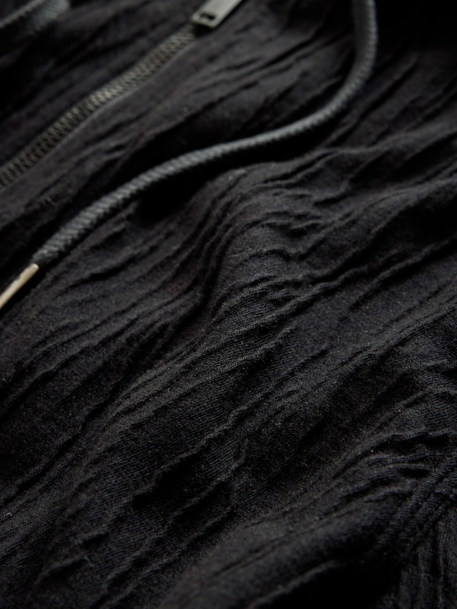 John Varvatos Men's Ihsan Zip Hoodie - Stylish & Comfortable Zip-Up Hoodie for Casual Wear & Outdoor Activities