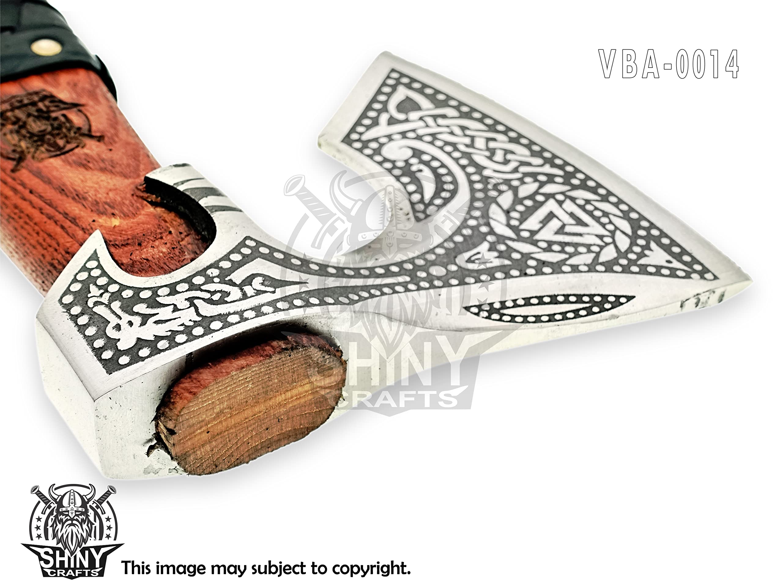 Handmade Viking Bearded Axe with Sheath - Custom Norse Battle Axe for Men - Unique Birthday & Gifts for Him - Perfect for Cosplay, Historical Reenactment & Home Decor