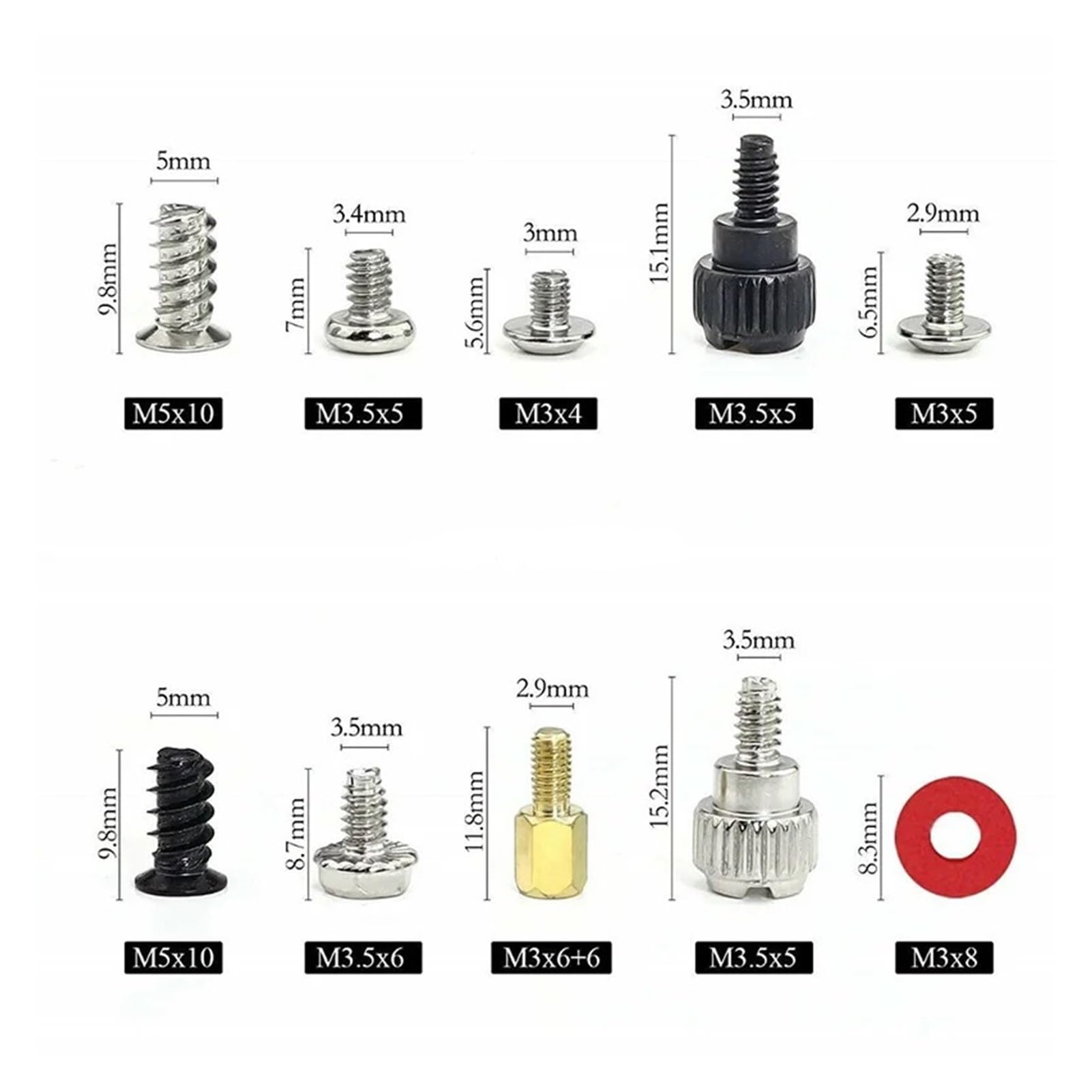 XipcO 228pcs Computer Screw and Standoff Kit - Motherboard Mounting Hardware Set for PC Build, Repair & Maintenance - Perfect for DIY Computer Assembly and Upgrades