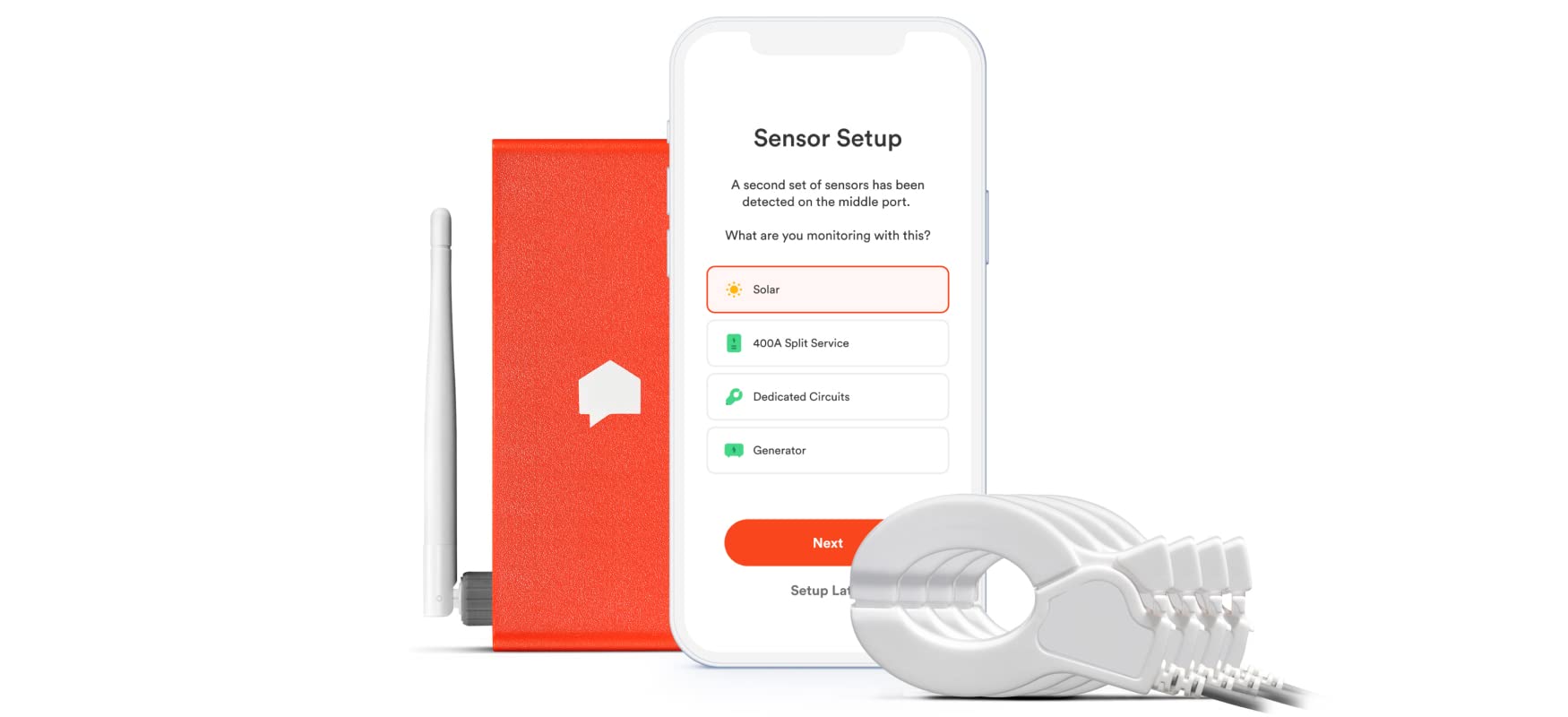 Sense Flex Home Energy Monitor - Real-Time Electricity Usage Tracker for Smart Homes | Save Energy & Reduce Bills | Perfect for Solar Panels & Smart Appliances