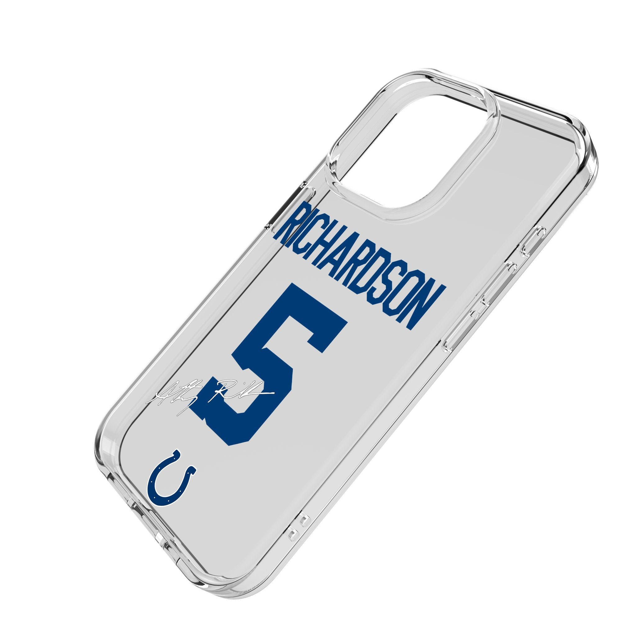 Anthony Richardson Indianapolis Colts 5 Game Tactic Clear Phone Case for iPhone 14/13/12/11 Pro Max - Durable Protective Cover for Football Fans, Perfect for Game Day & Everyday Use