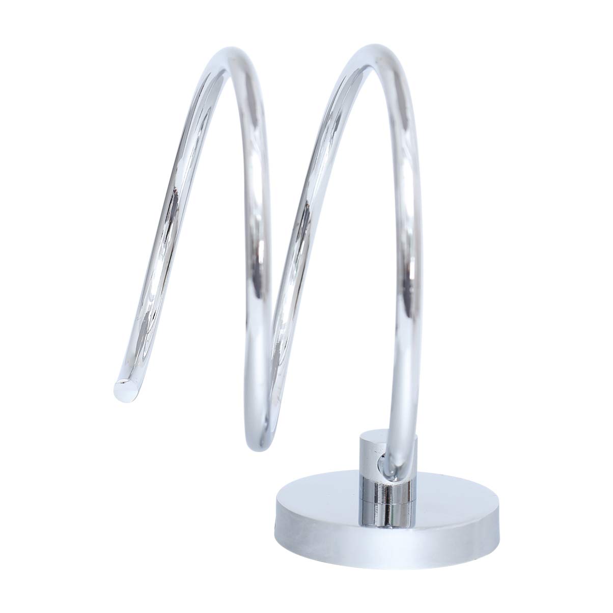 Cabilock 1Pc 304 Stainless Steel Hair Dryer Holder Stand - Wall Mounted Spiral Blow Dryer Storage Rack for Bathroom Organization - Perfect for Hair Dryer, Body Wash & Household Storage