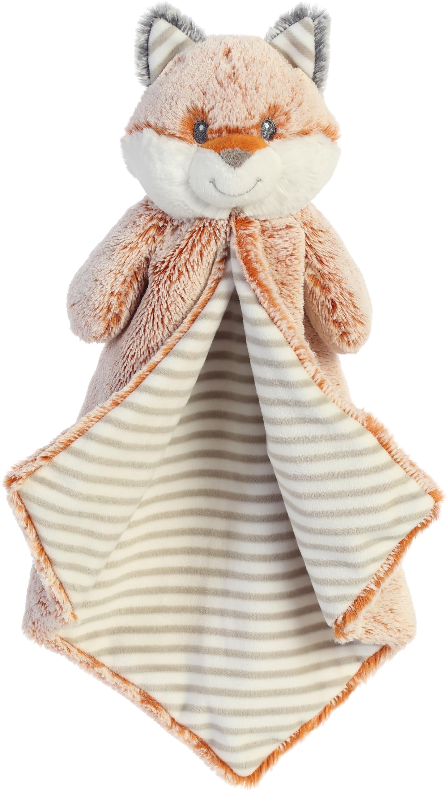 Aurora® Snuggly Cuddlers Luvster™ Felton™ 16-inch Brown Stuffed Animal Plush Toy - Soft Baby Security Blanket & Sleep Aid Companion for Toddlers - Perfect for Bedtime, Nursery Decor, and Emotional Comfort