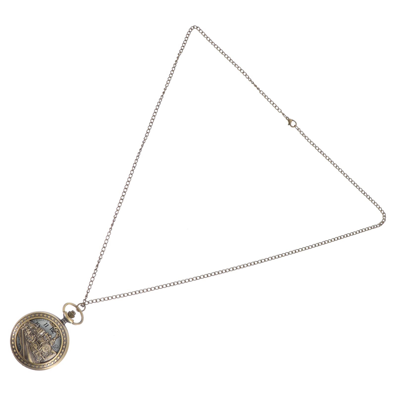 Vintage Pocket Watch with Chain - Portable Quartz Watch for Men & Women - Unique Antique Style Timepiece - Perfect for Weddings, Gifts, and Special Occasions