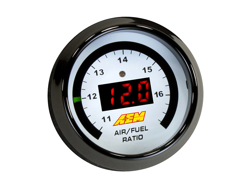 AEM Digital Wideband UEGO Air Fuel Ratio Gauge - High Performance O2 Sensor for Cars, Trucks & Racing - Real-Time AFR Monitoring for Tuning & Diagnostics