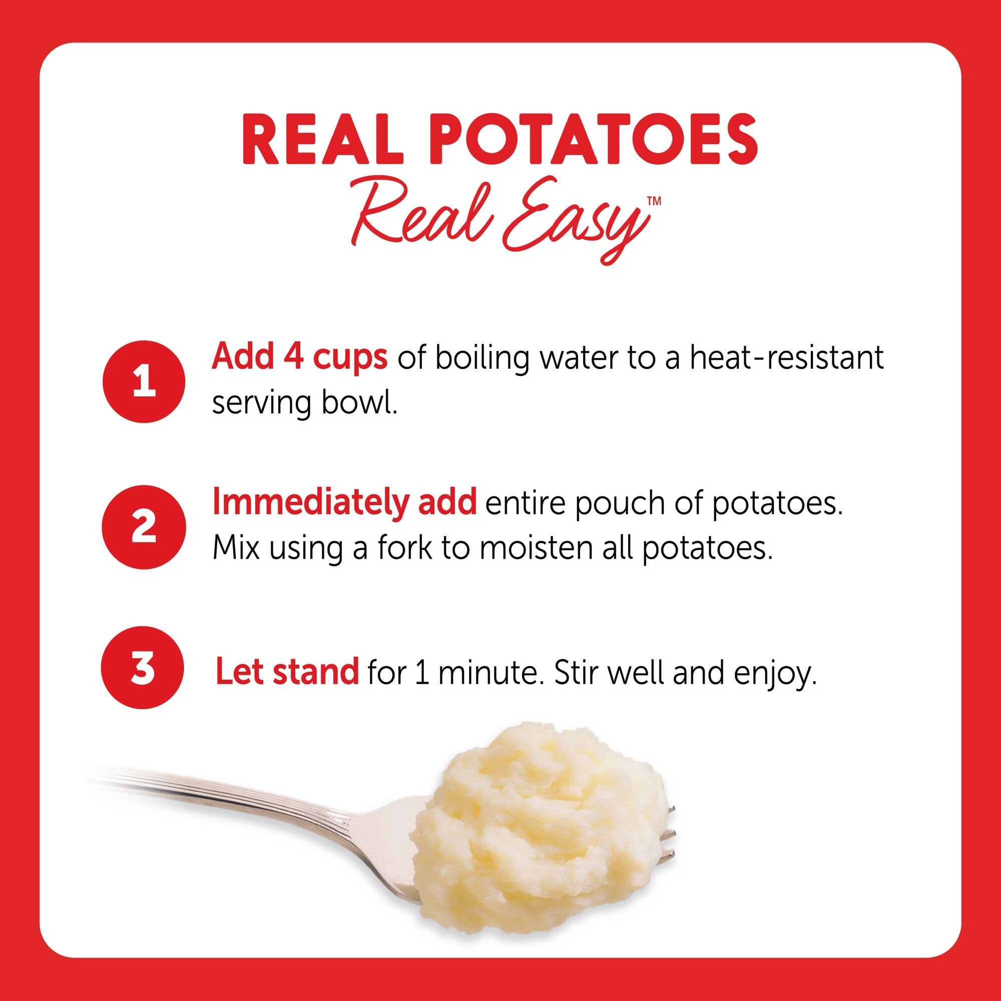 Idahoan Buttery Homestyle Mashed Potatoes, Family Size 8oz (Pack of 8) - Quick & Easy Side Dish for Thanksgiving, Weeknight Dinners & Potlucks