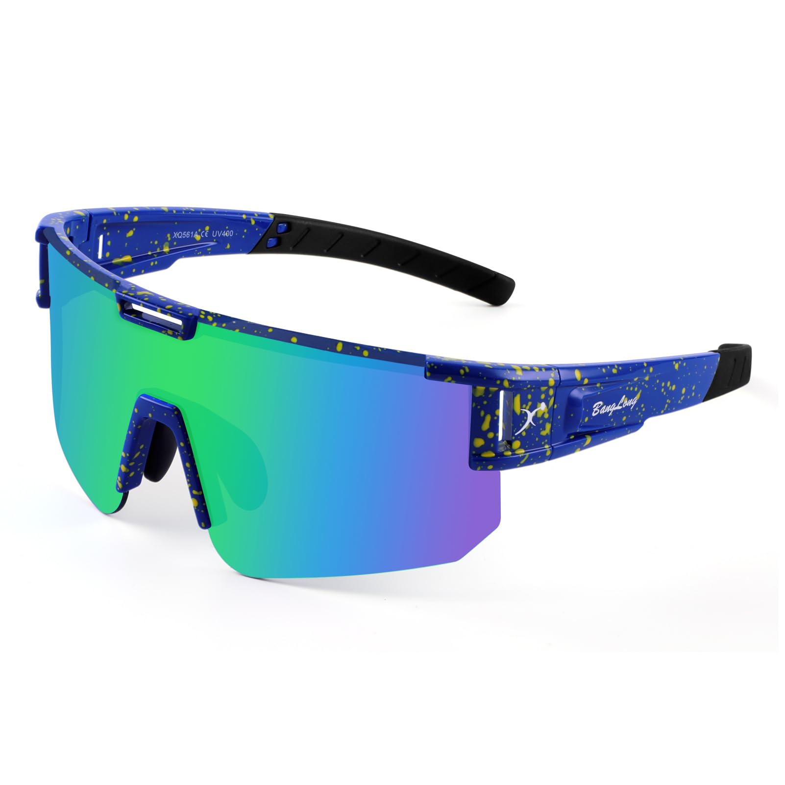 BangLong UV400 Polarized Sports Sunglasses for Men & Women - Lightweight Baseball & Cycling Sunglasses for Youth & Adults - Perfect for Outdoor Activities, Running, Hiking, and Driving