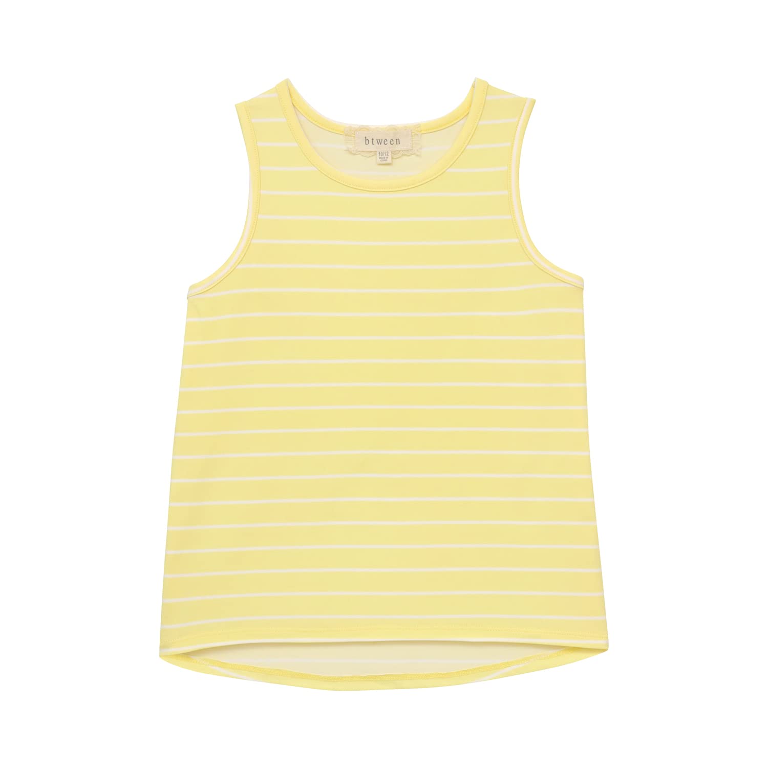 BTween Girls 4-Pack Cotton Blend Summer Tank Tops - Fashionable Mixed Colors Outfits for Playdates, Beach Trips & Summer Vacations