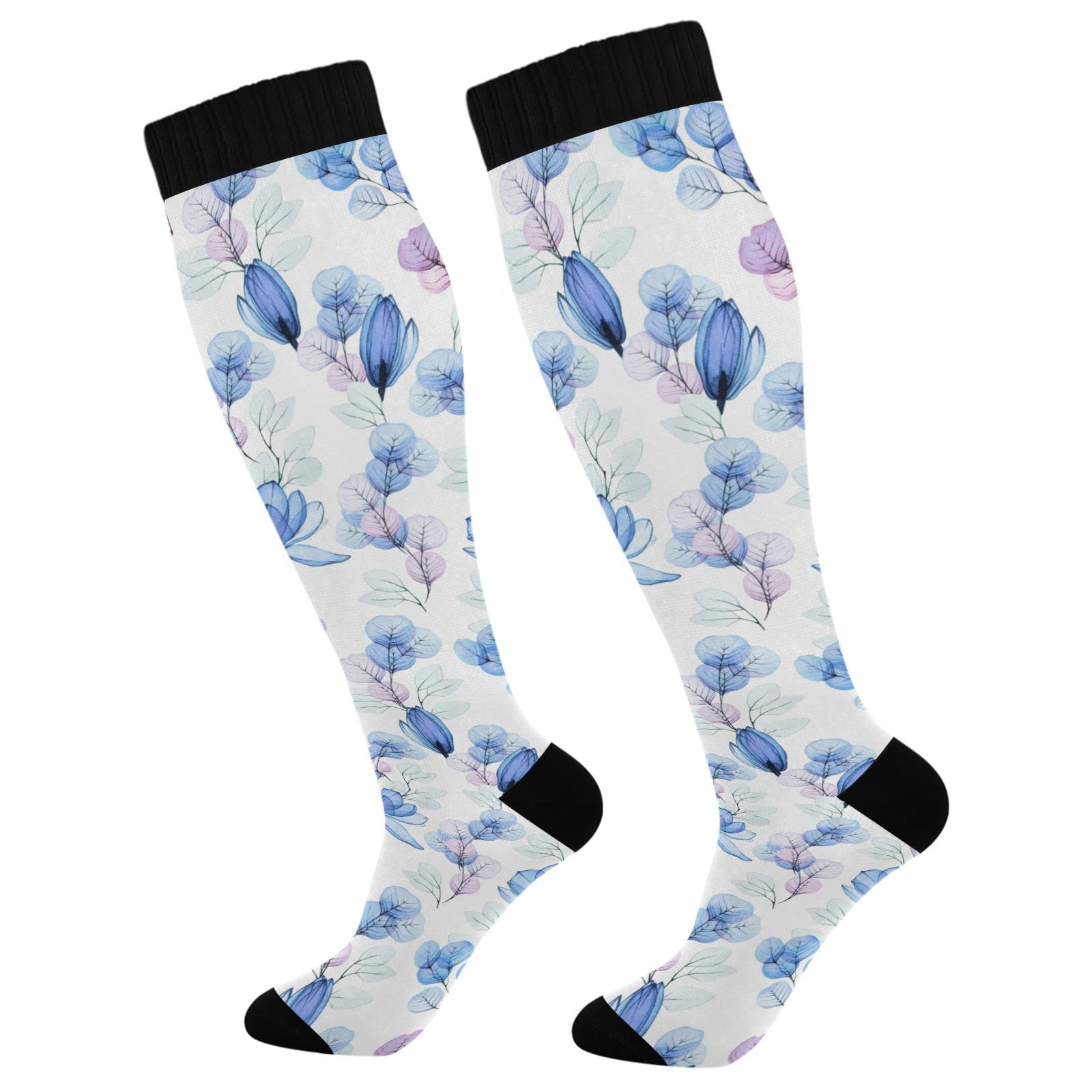 Magnolia Grey Compression Socks for Women & Men - 20-30 mmHg Graduated Support Socks for Running, Cycling, Nursing & Travel - Improve Blood Circulation & Reduce Swelling (Perfect for Athletes, Nurses & Frequent Flyers)