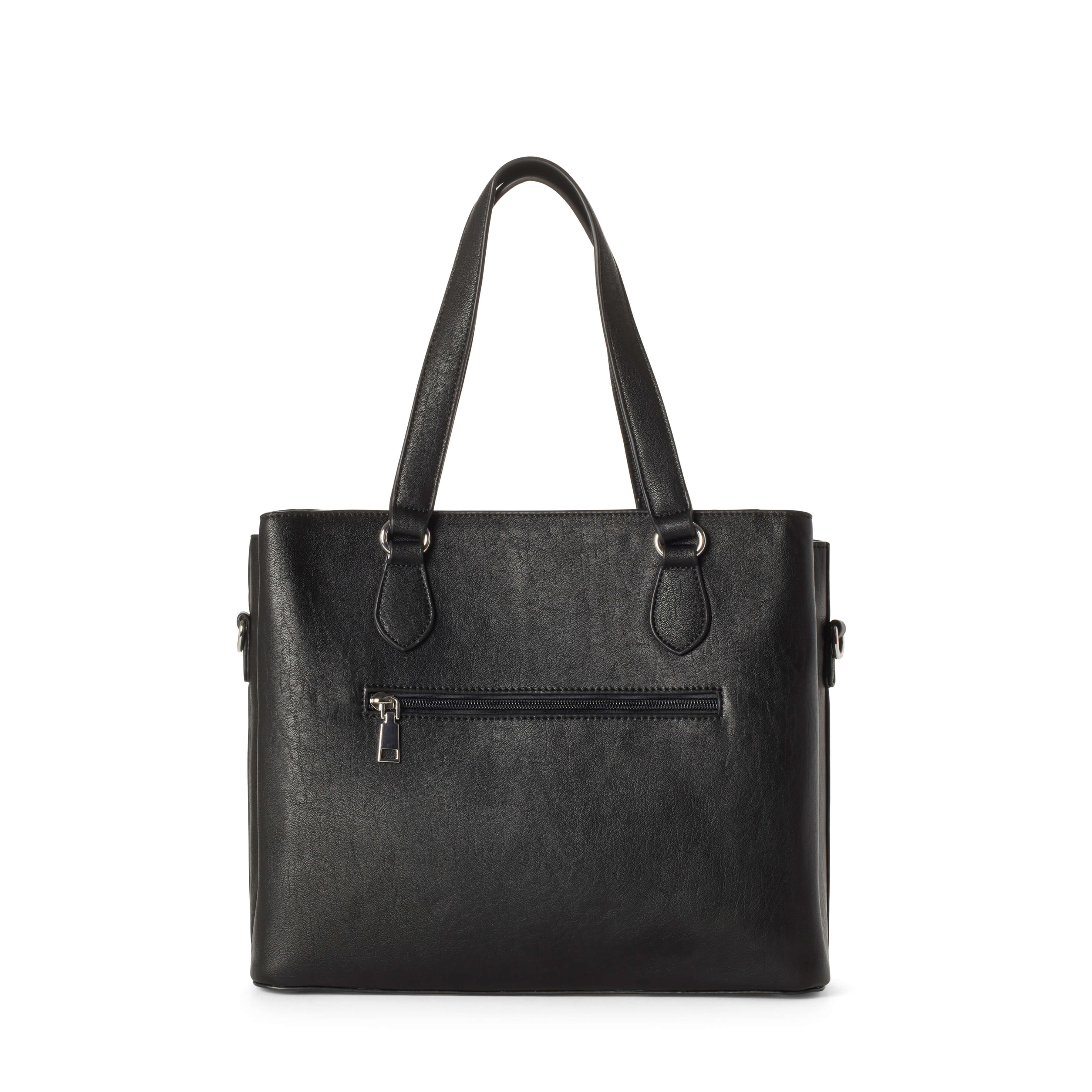 Tanya Vegan Leather Shoulder Bag for Women | Black Crossbody Purse | Stylish & Eco-Friendly Handbag for Work, Travel & Everyday Use