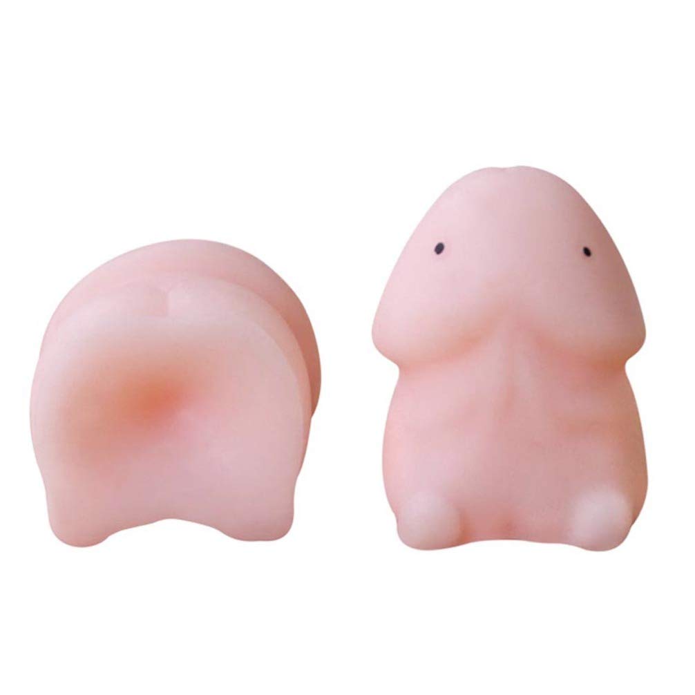 EXCEART 2 Pack Mini Rabbit Stress Relief Toys - Squeeze & Compress Anxiety Relief for Adults - Perfect for Office, Home & Travel Use - Cute Desk Fidget Toys for Stress Management