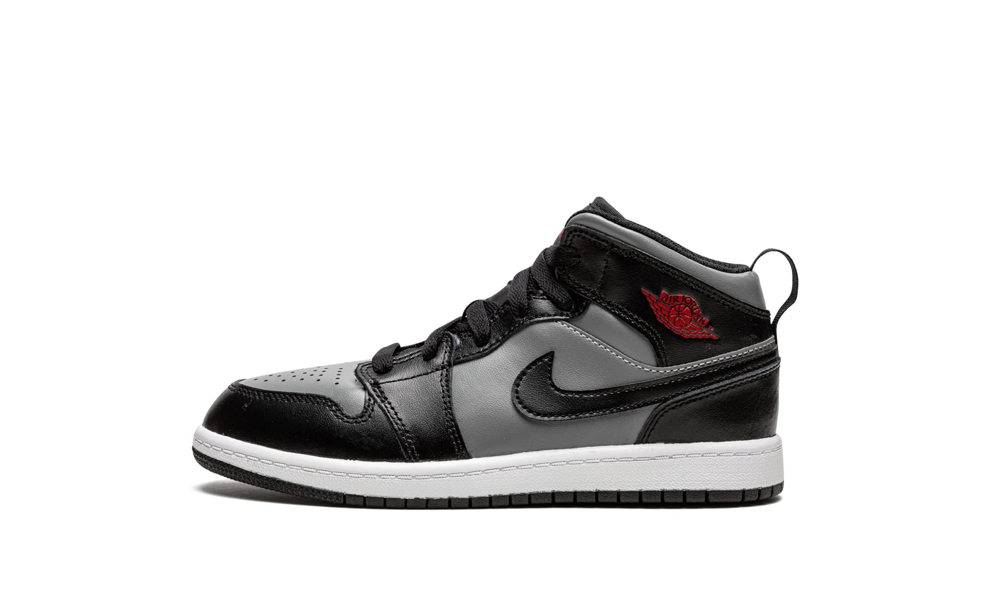 Air Jordan 1 Mid Preschool Basketball Shoes for Boys & Girls - Comfortable Kids Sneakers for School, Play & Sports Activities