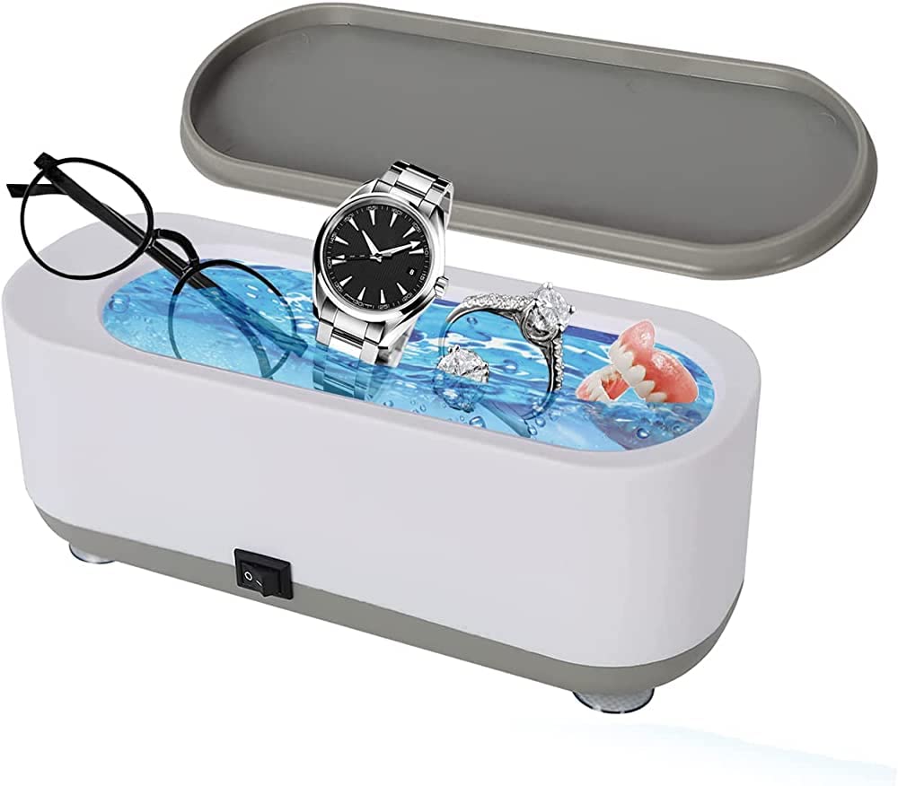 Kresal Ultrasonic Jewelry Cleaner - 45Khz Low Noise for Jewelry, Watches & Glasses
