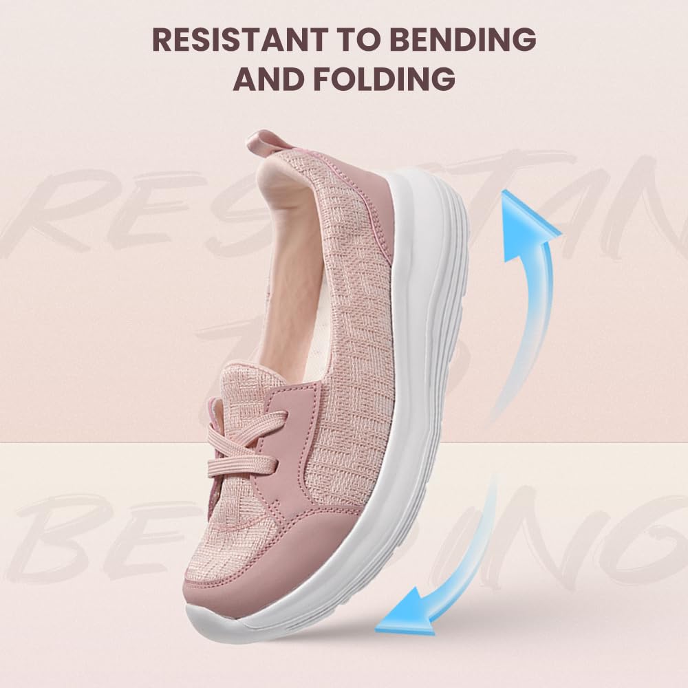 2024 New Women's Orthopedic Walking Shoes - Breathable Slip-On with Arch Support & Non-Slip Sole | Comfortable Footwear for Work, Travel & Daily Activities