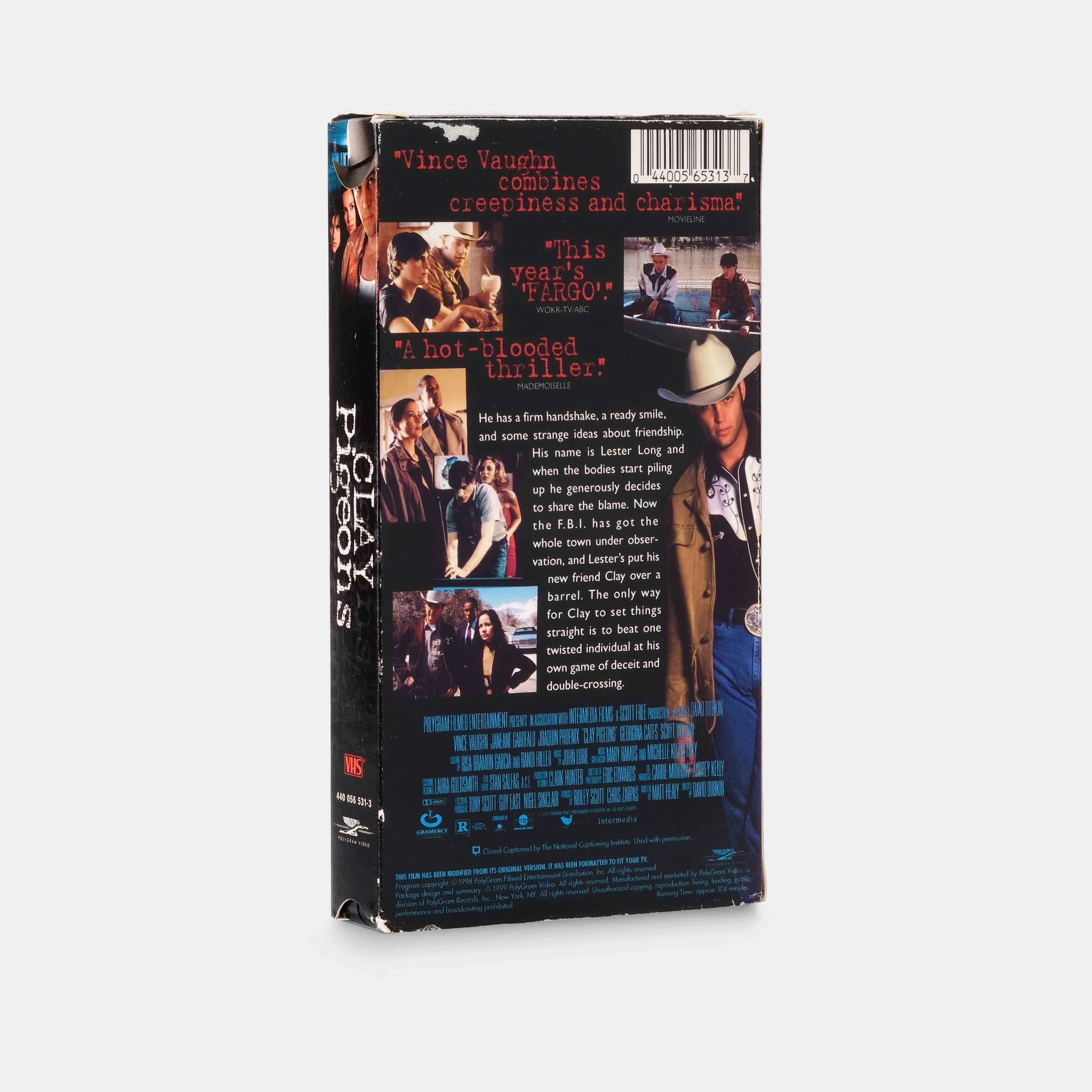 Clay Pigeons VHS Tape - Classic 90s Thriller Movie - Perfect for Vintage Film Collectors & Home Theater Nights