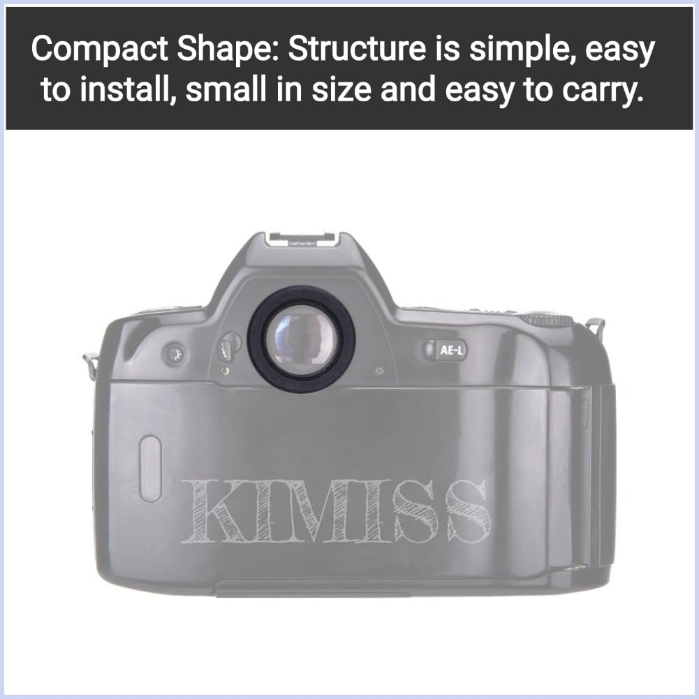 KIMISS DK-17 Rubber Camera Eyecup Viewfinder Protector for Nikon D800 D800E D810 D3 D3S D3X D4 D4S D5 D700 DF - Durable Eyepiece Cover for DSLR Photography & Outdoor Shooting