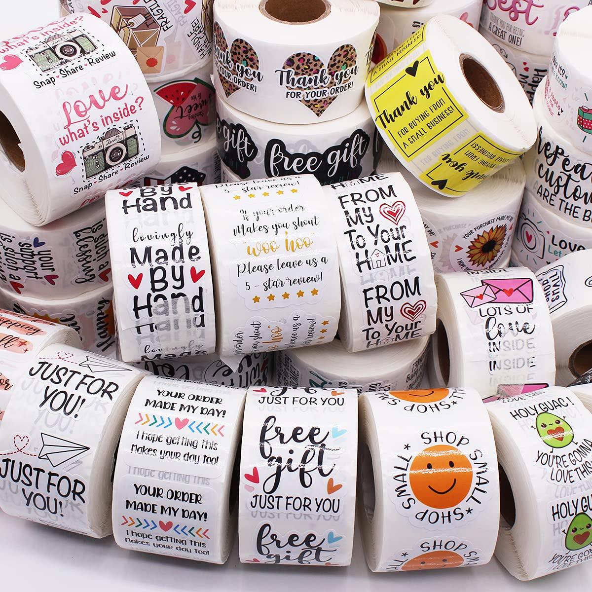Vintage Camera Design Stickers - 500 PCS Handmade Thank You Labels for Small Business, Bakery & Photography Enthusiasts - Perfect for Packaging, Scrapbooking & Social Media Sharing