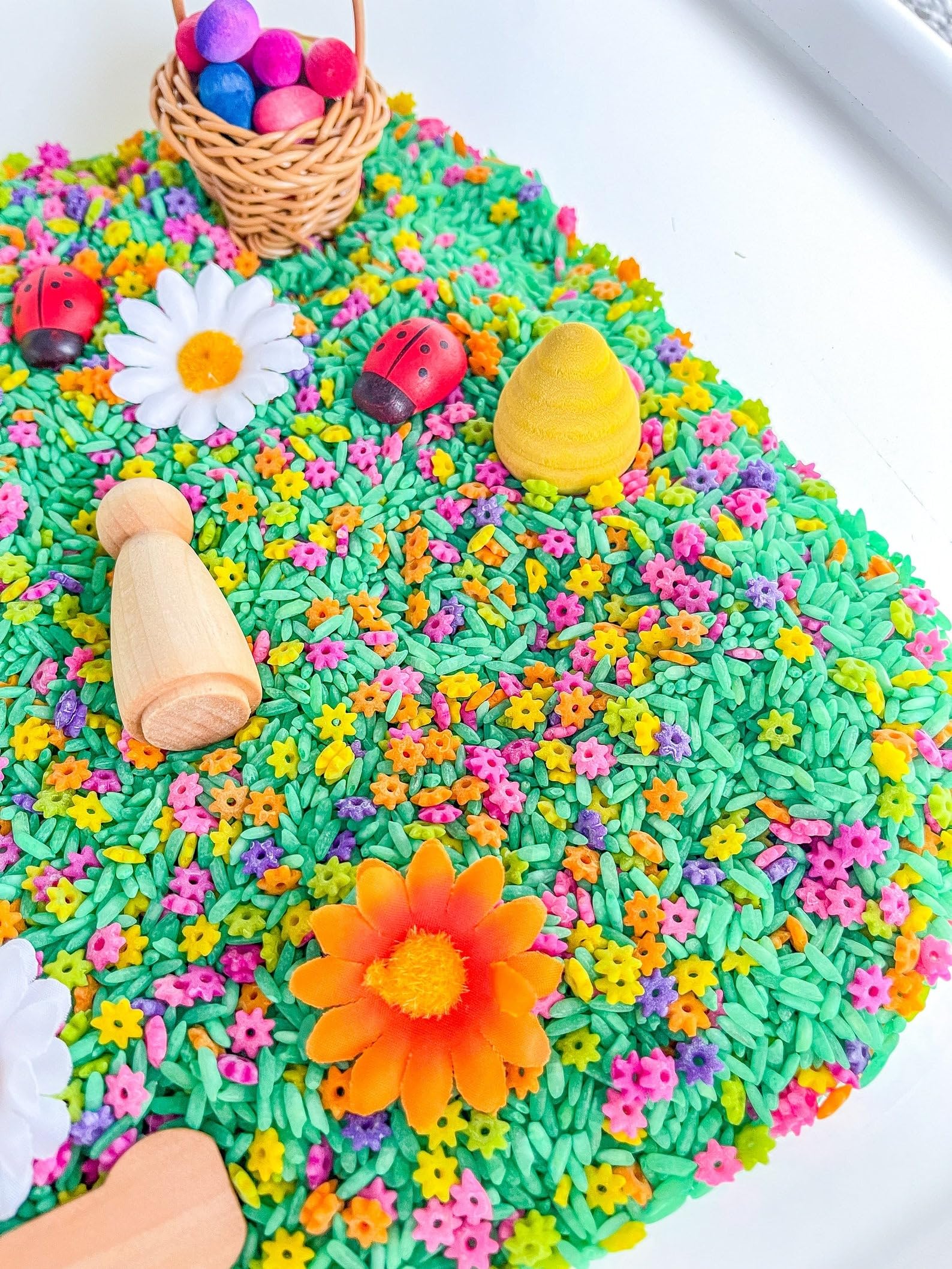 Montessori Sensory Bin for Kids - Flower Themed Sensory Toys for Preschoolers | Educational Play for Toddlers, Autism Learning & Fine Motor Skills Development