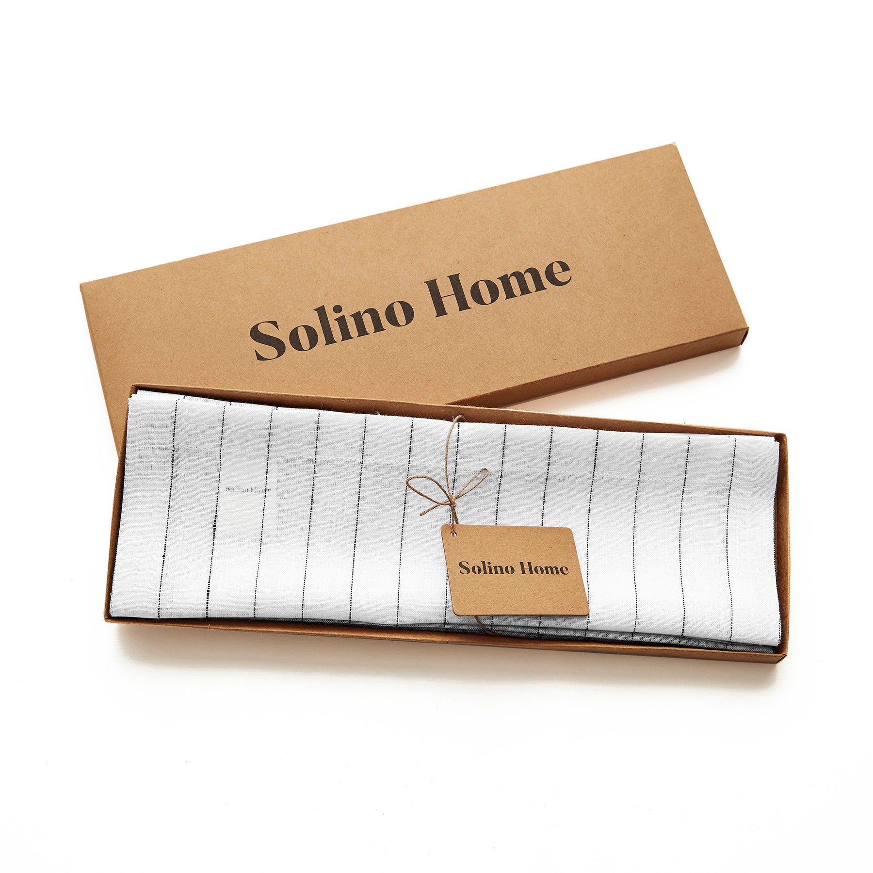 Elegant Pinstripe Placemats Set of 4 - Premium Cotton Table Mats for Formal Dining, Dinner Parties & Holiday Decor