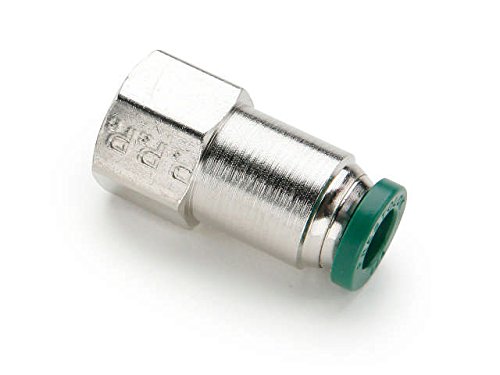 Parker 66PLP-2-4 Prestolok PLP Push-to-Connect Instant Fitting - Nickel Plated Brass Tube to Female Pipe Connector (1/8