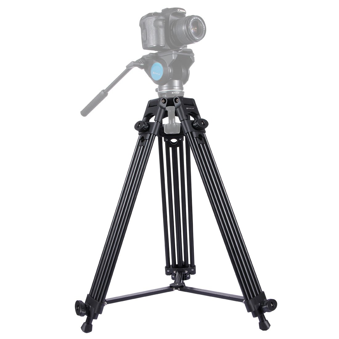 Professional Aluminum Alloy Camera Tripod - Heavy Duty Adjustable DSLR Tripod for Canon Nikon Sony Samsung Cameras & Camcorders, 62-150cm Height, 40kg/88lb Max Load - Perfect for Travel, Photography, Vlogging & Outdoor Shooting