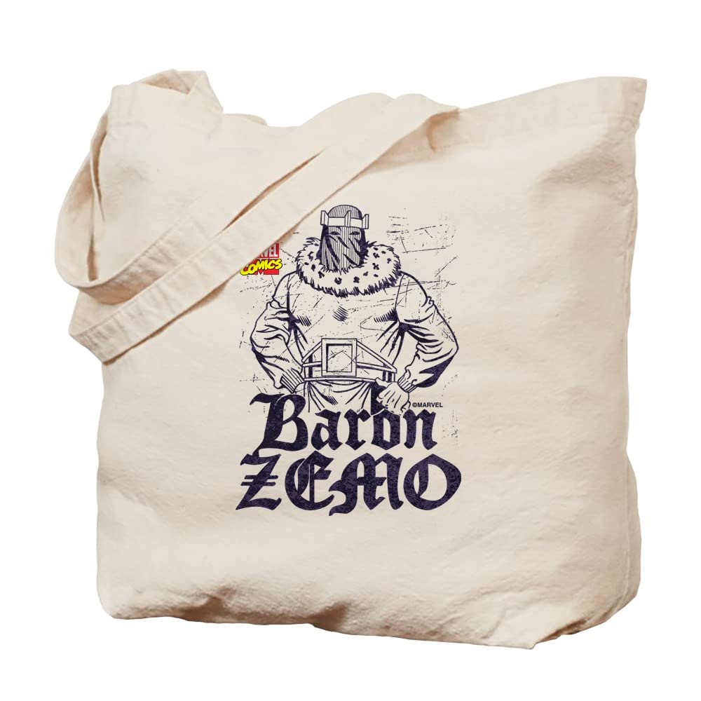 Marvel Comics Zemo Retro Canvas Tote Bag - Eco-Friendly Reusable Shopping Bag for Groceries, Beach & Comic Conventions